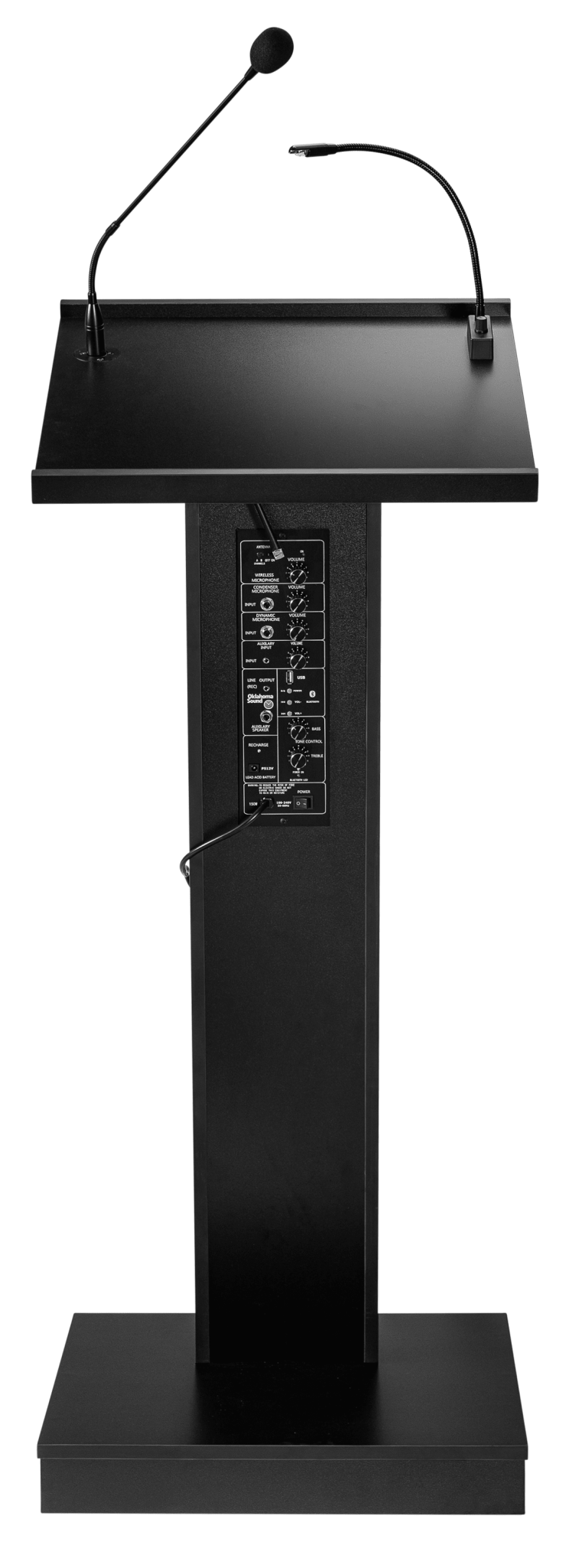 Oklahoma Sound ZED Lectern with Speaker and Reading Light (OKL - ZED) - SchoolOutlet