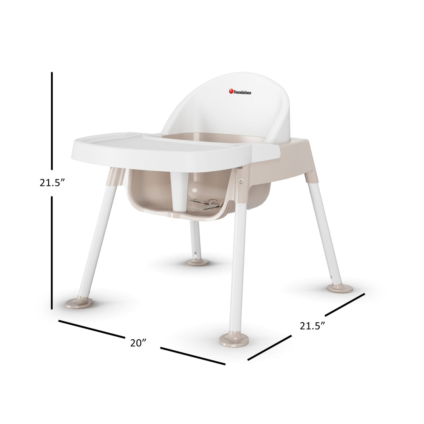 Foundations - Secure Sitter Tip & Slip Proof Feeding Chair, 9" Seat Height - Pack of 3 (FOU- 4639247)