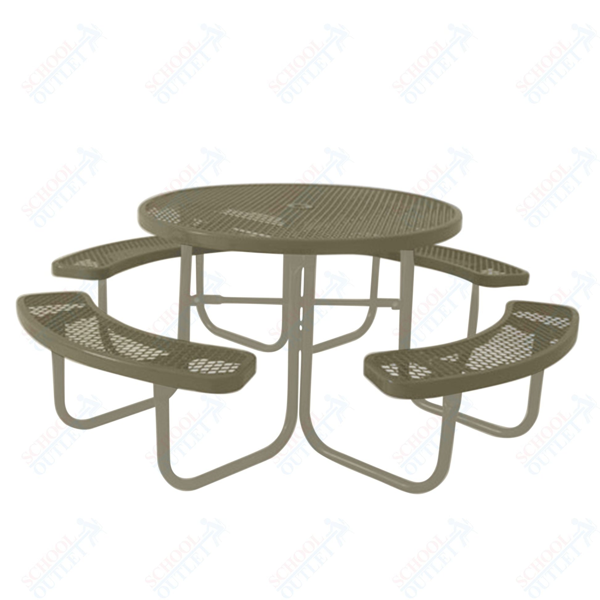 UltraPlay 46" Round Outdoor Picnic Table - SchoolOutlet