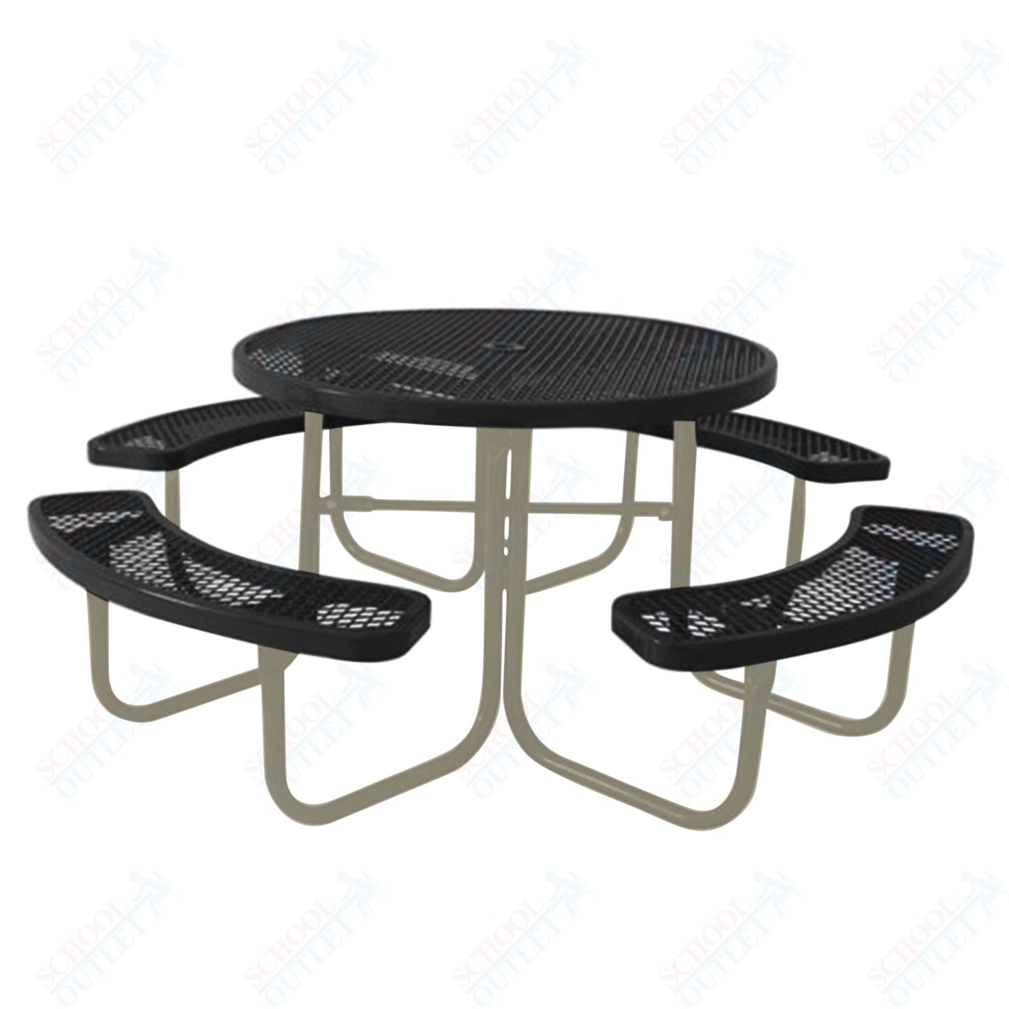 UltraPlay 46" Round Outdoor Picnic Table - SchoolOutlet