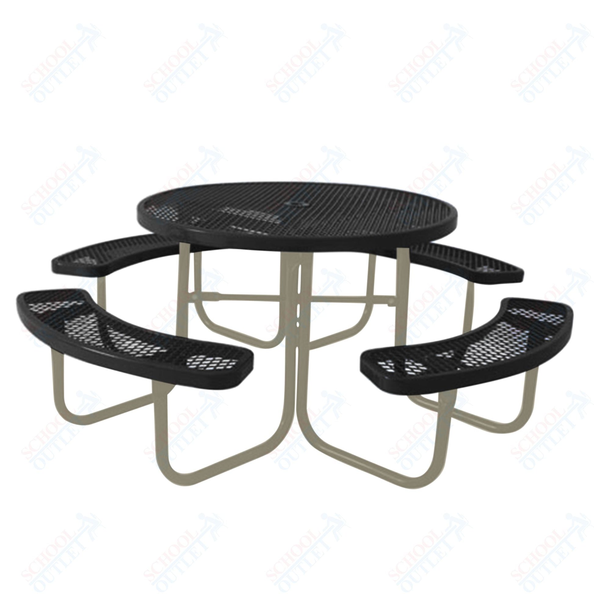 UltraPlay 46" Round Outdoor Picnic Table - SchoolOutlet