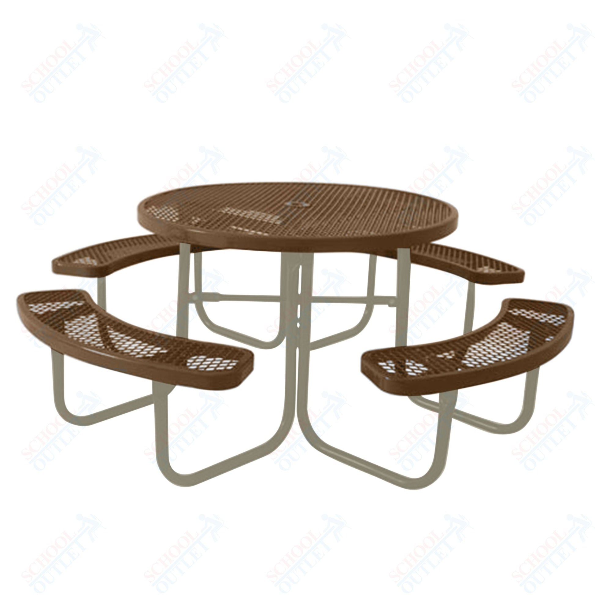 UltraPlay 46" Round Outdoor Picnic Table - SchoolOutlet