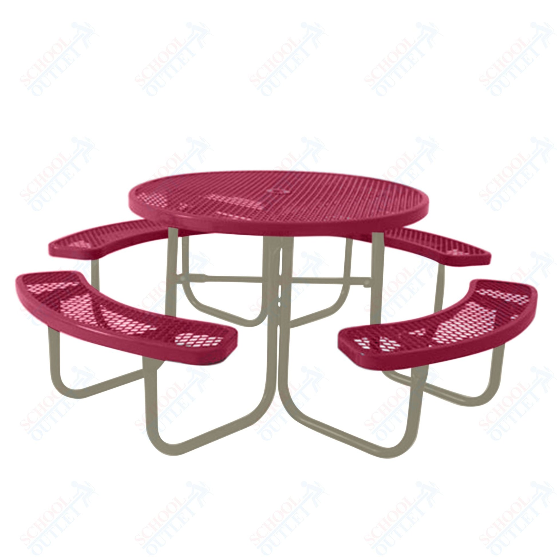 UltraPlay 46" Round Outdoor Picnic Table - SchoolOutlet