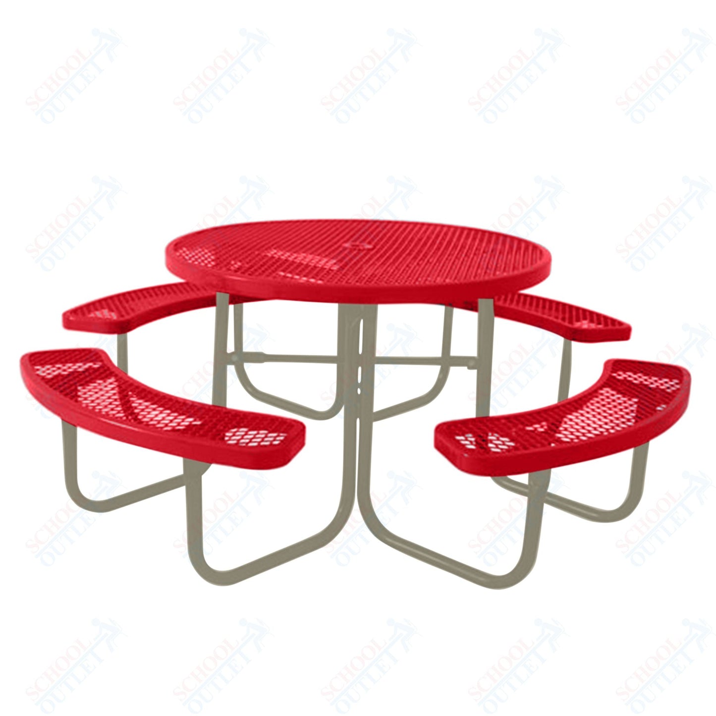 UltraPlay 46" Round Outdoor Picnic Table - SchoolOutlet