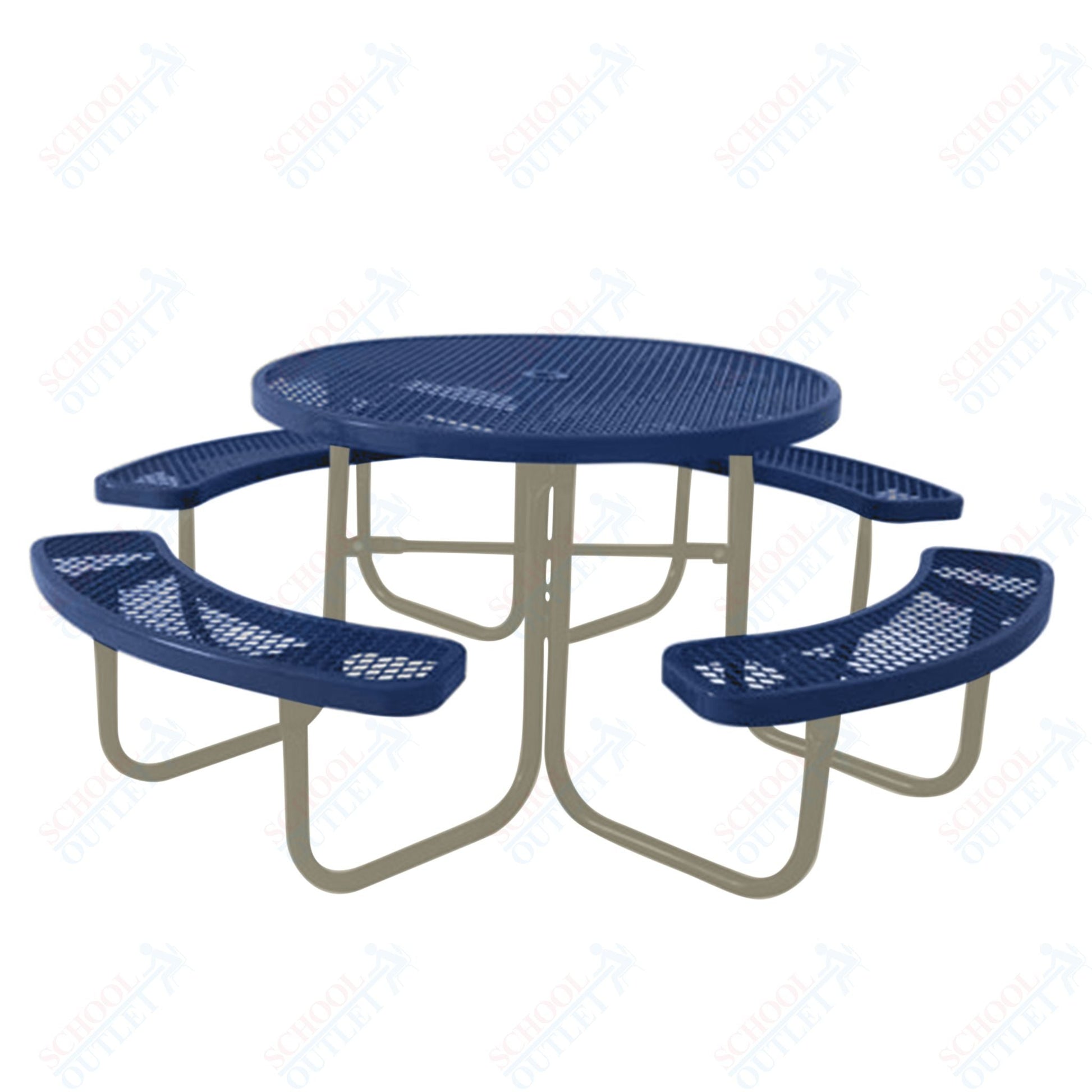 UltraPlay 46" Round Outdoor Picnic Table - SchoolOutlet