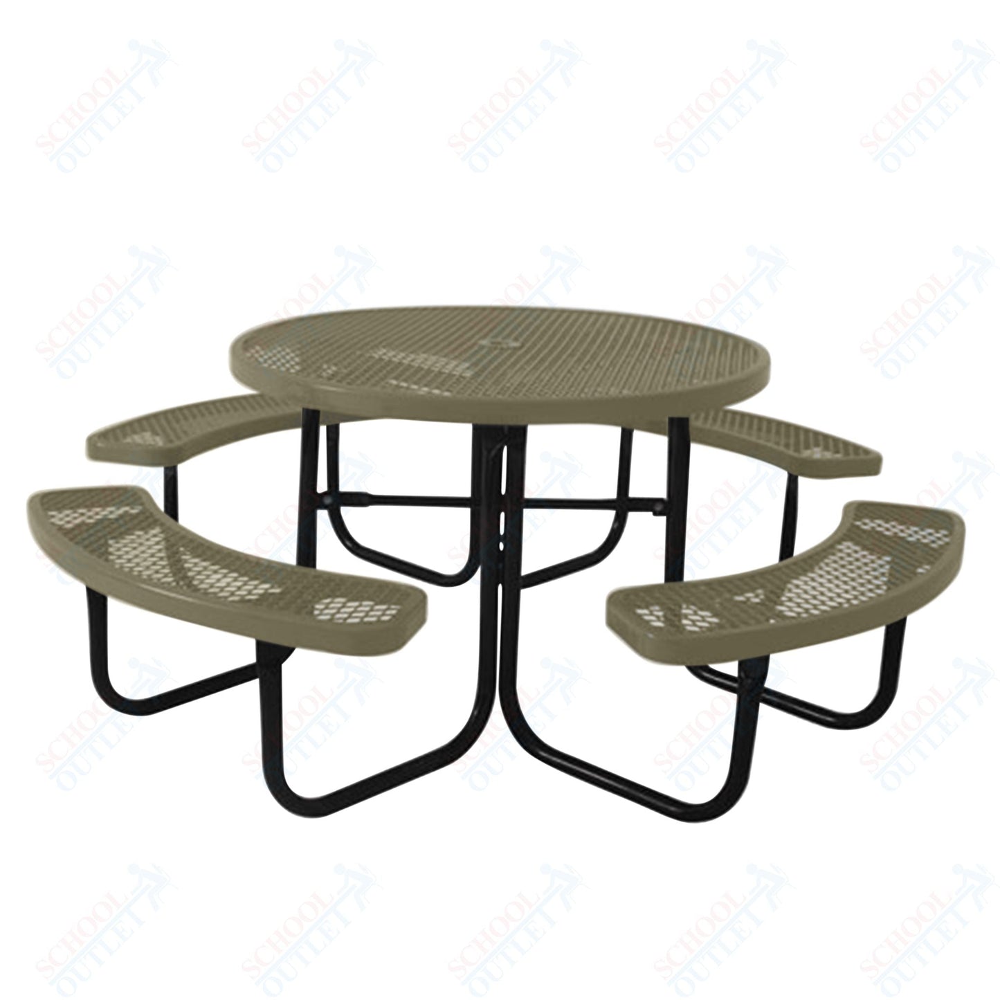 UltraPlay 46" Round Outdoor Picnic Table - SchoolOutlet