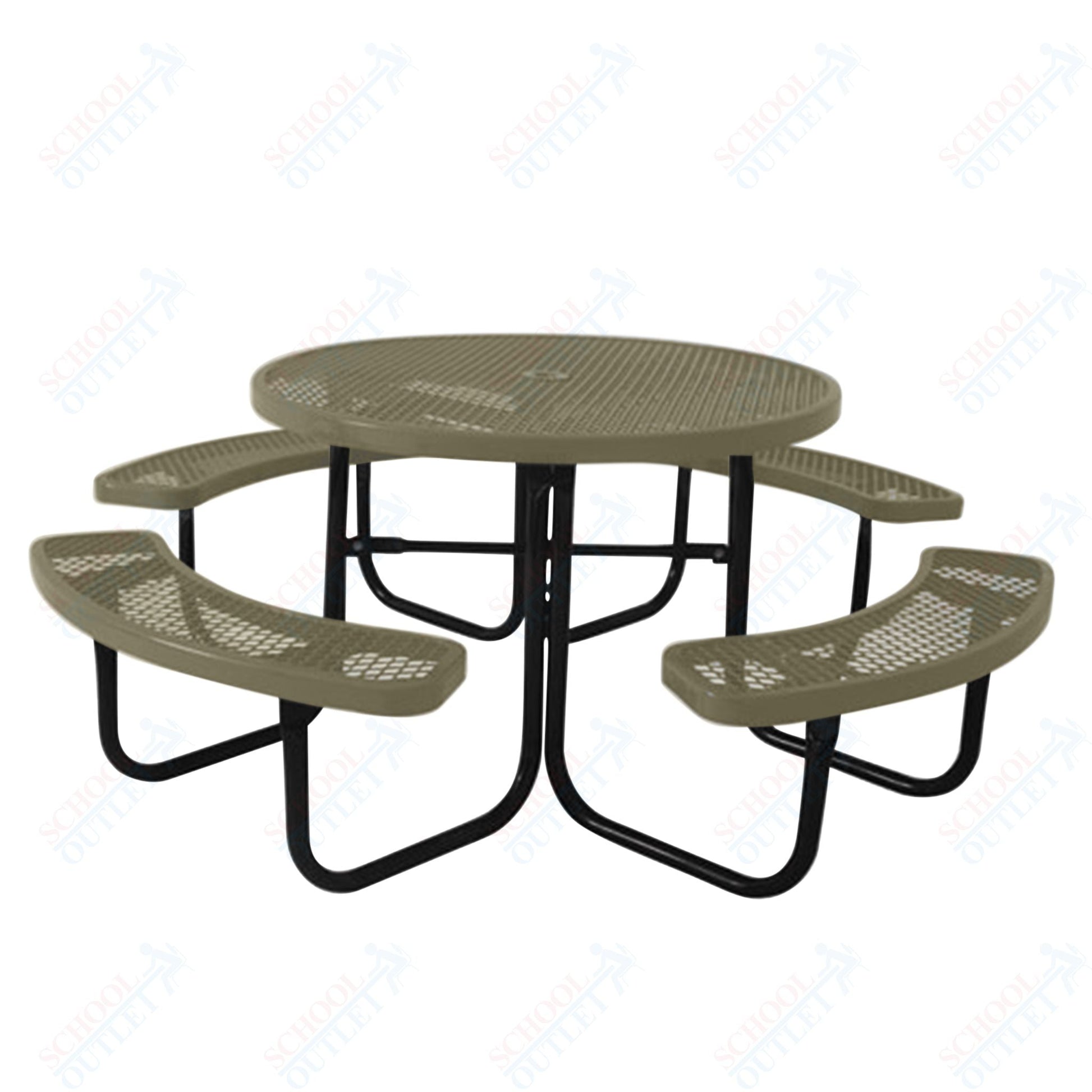 UltraPlay 46" Round Outdoor Picnic Table - SchoolOutlet