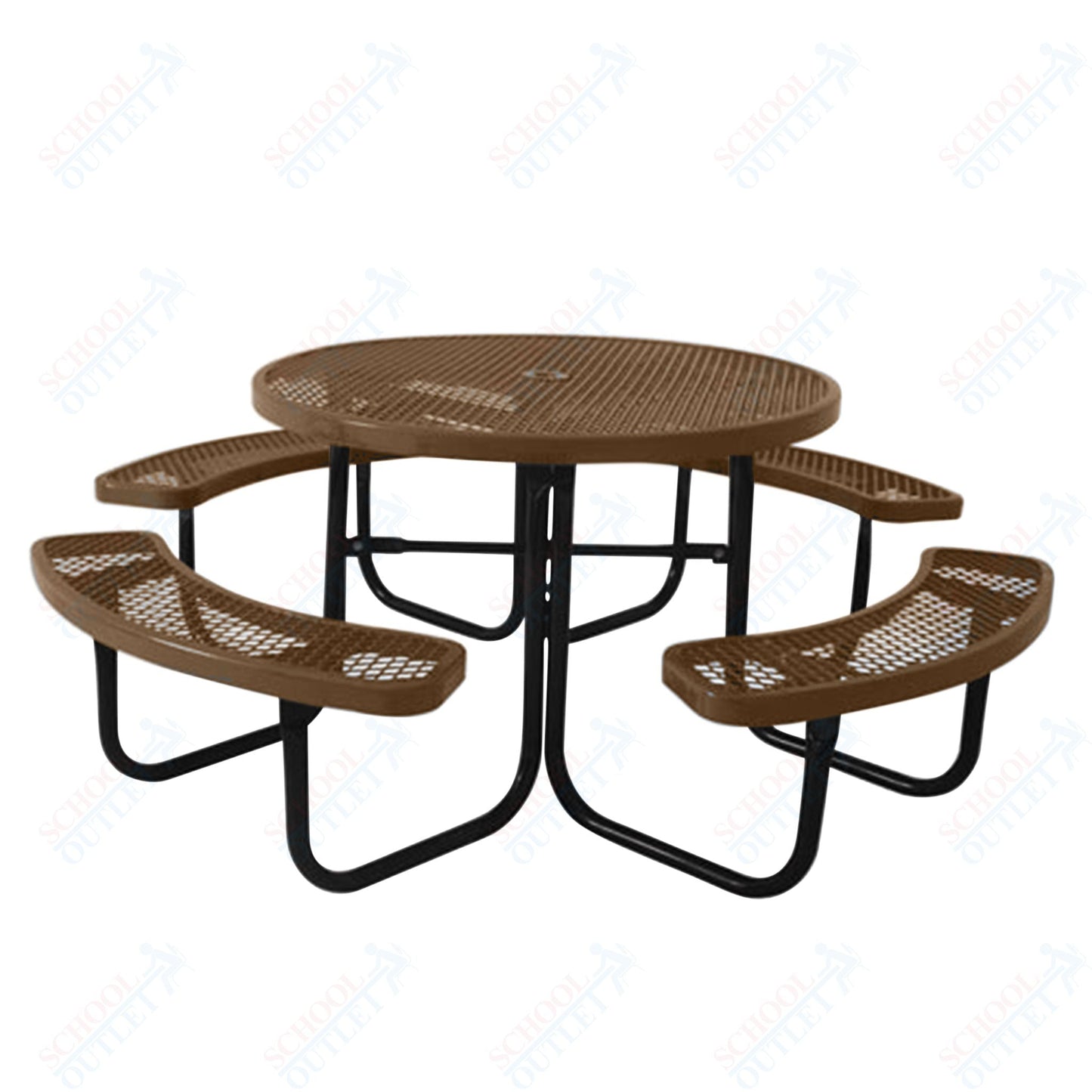 UltraPlay 46" Round Outdoor Picnic Table - SchoolOutlet