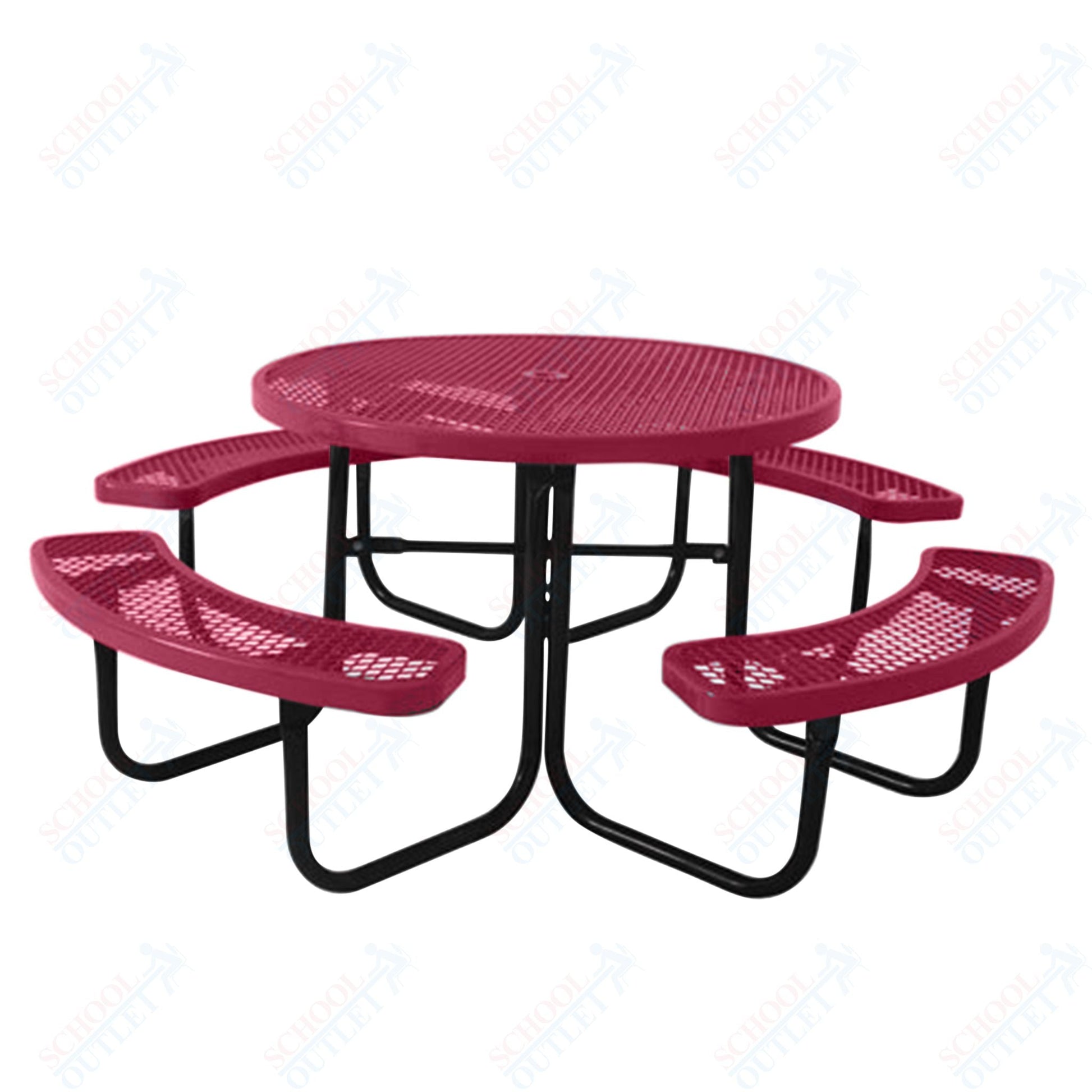UltraPlay 46" Round Outdoor Picnic Table - SchoolOutlet