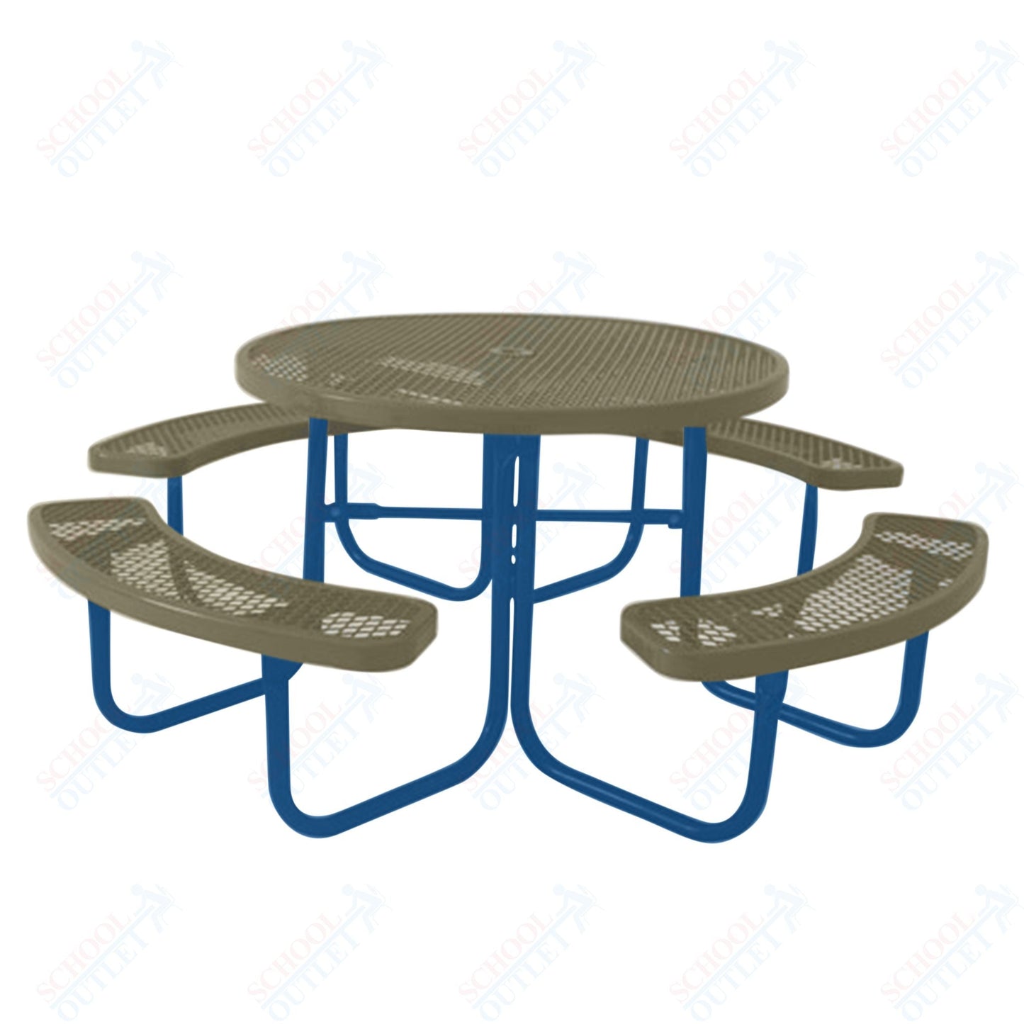 UltraPlay 46" Round Outdoor Picnic Table - SchoolOutlet