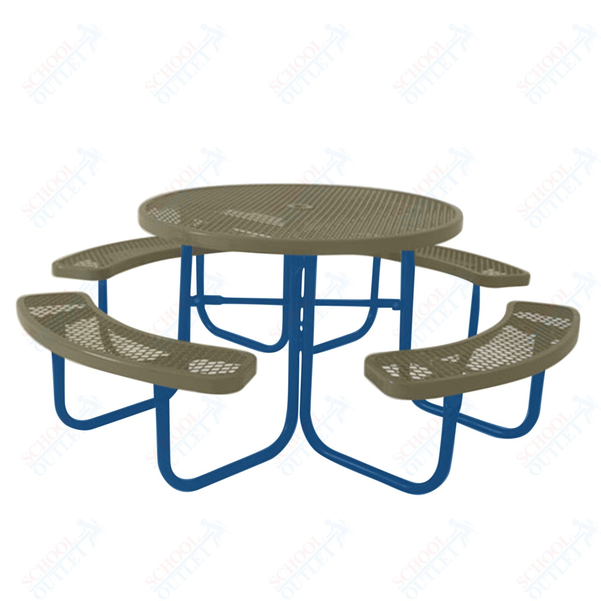 UltraPlay 46" Round Outdoor Picnic Table - SchoolOutlet
