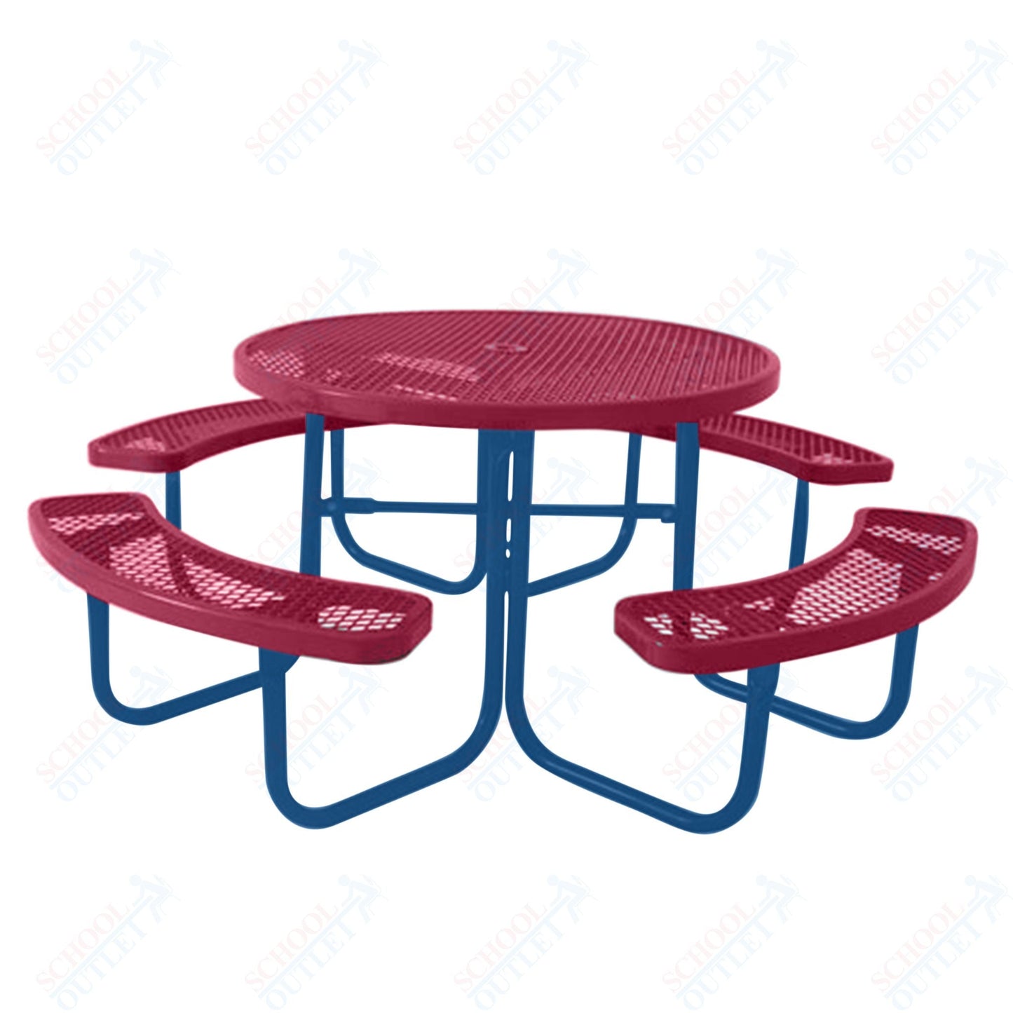 UltraPlay 46" Round Outdoor Picnic Table - SchoolOutlet
