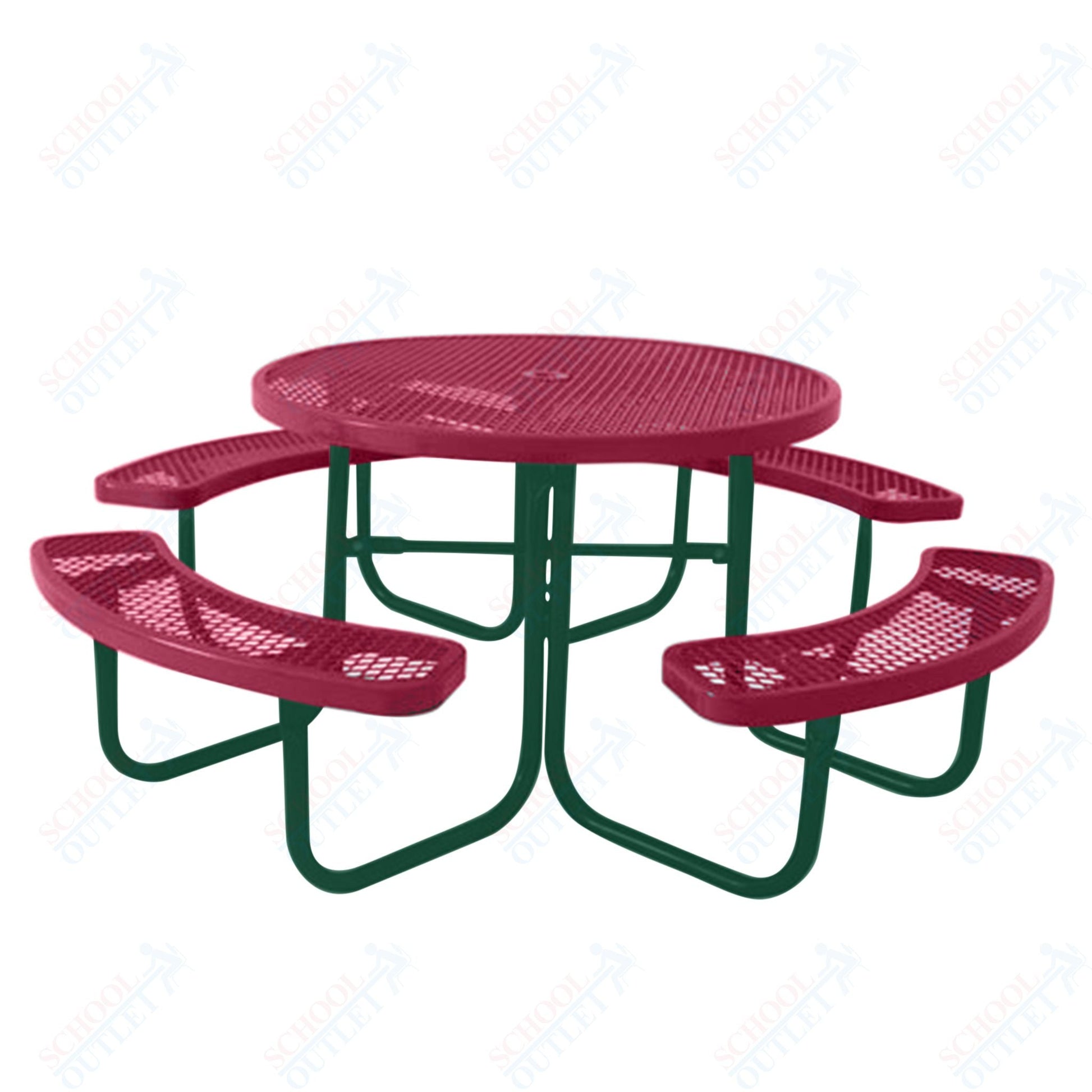 UltraPlay 46" Round Outdoor Picnic Table - SchoolOutlet