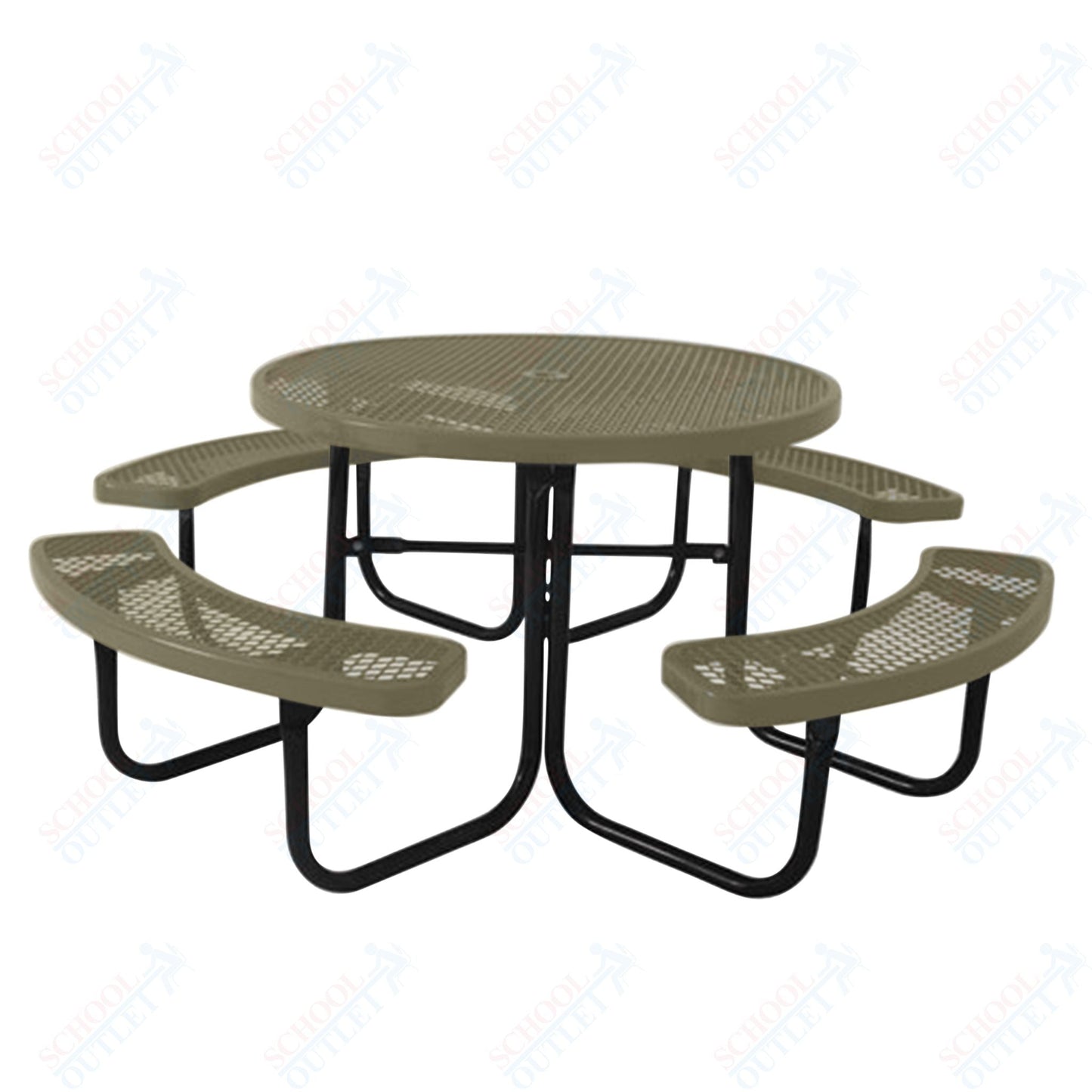 UltraPlay 46" Round Outdoor Picnic Table - SchoolOutlet