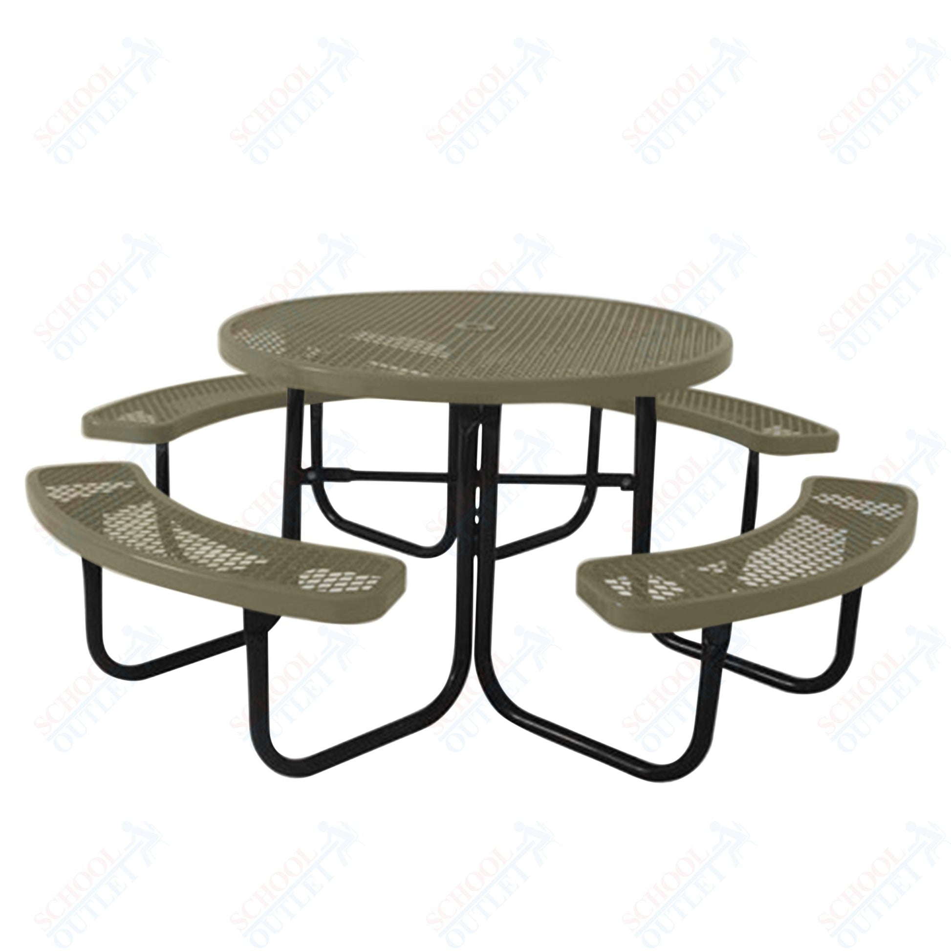 UltraPlay 46" Round Outdoor Picnic Table - SchoolOutlet
