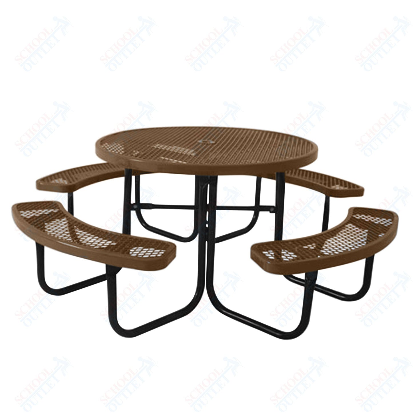 UltraPlay 46" Round Outdoor Picnic Table - SchoolOutlet