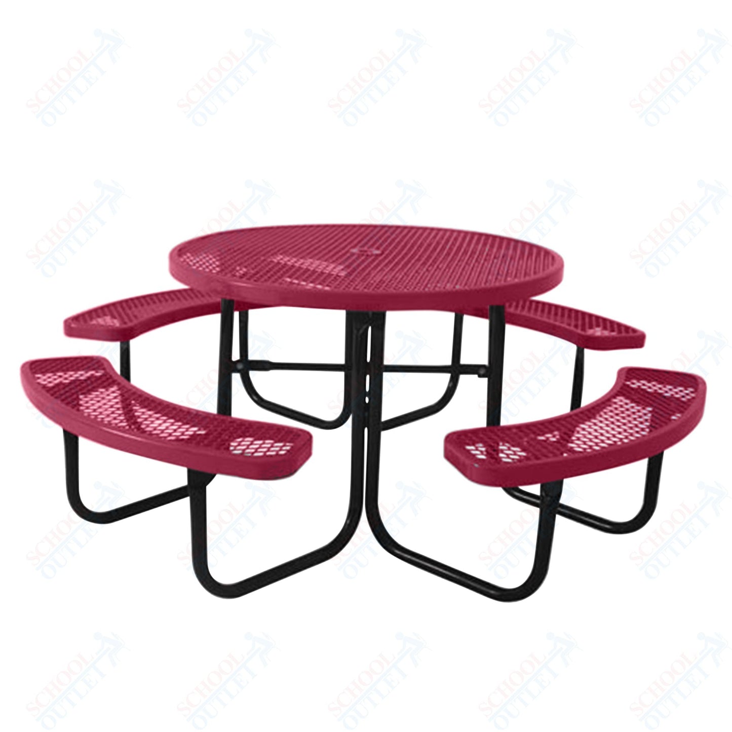 UltraPlay 46" Round Outdoor Picnic Table - SchoolOutlet