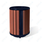 UltraPlay Richmond Recycled Outdoor Trash Receptacle - 32 Gallon - SchoolOutlet