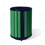 UltraPlay Richmond Recycled Outdoor Trash Receptacle - 32 Gallon - SchoolOutlet