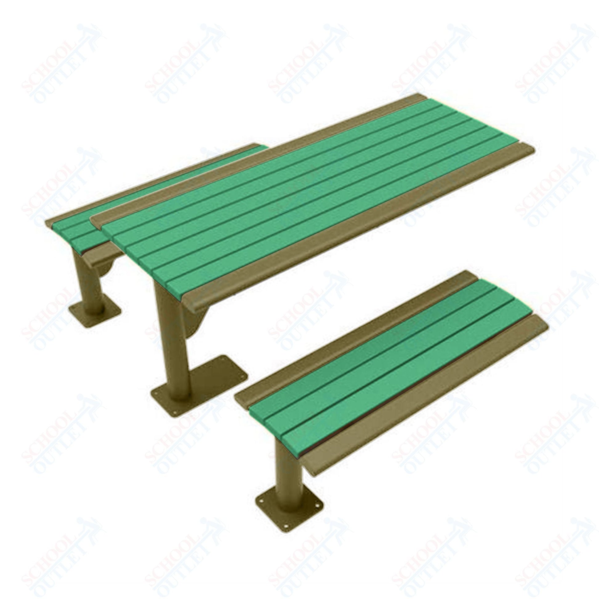 UltraPlay 6' Phoenix Cantilever Recycled Plastic Table - SchoolOutlet
