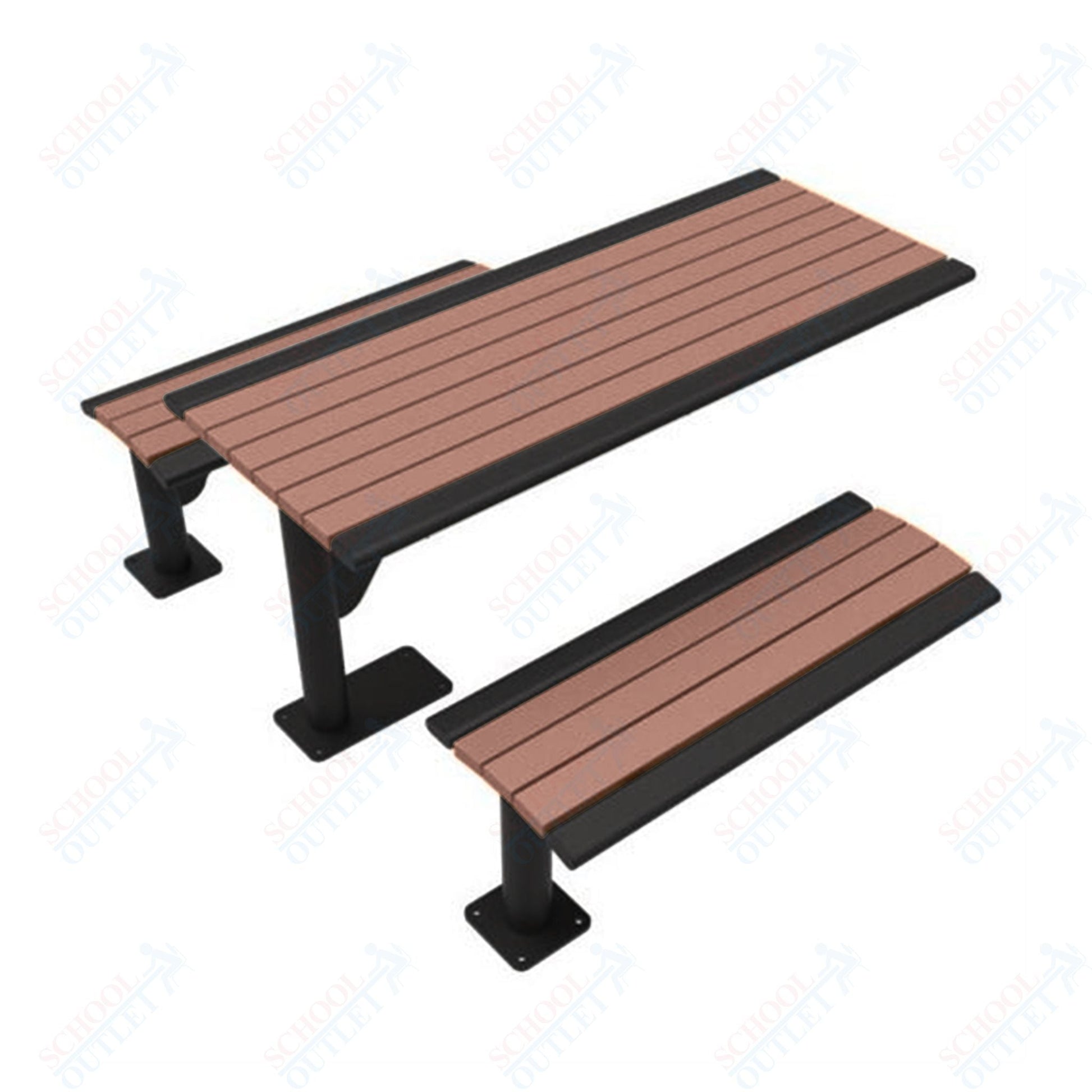 UltraPlay 6' Phoenix Cantilever Recycled Plastic Table - SchoolOutlet