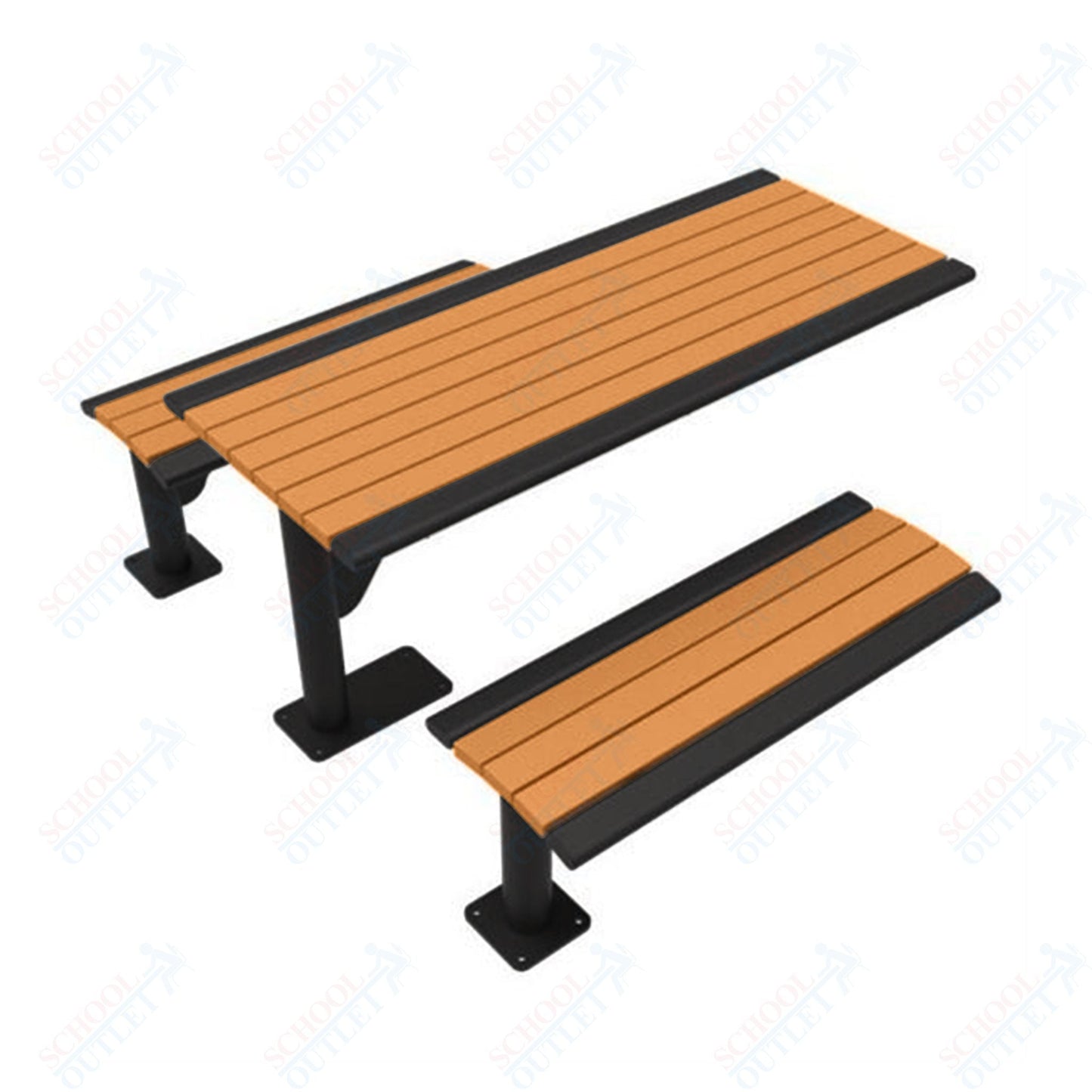 UltraPlay 6' Phoenix Cantilever Recycled Plastic Table - SchoolOutlet