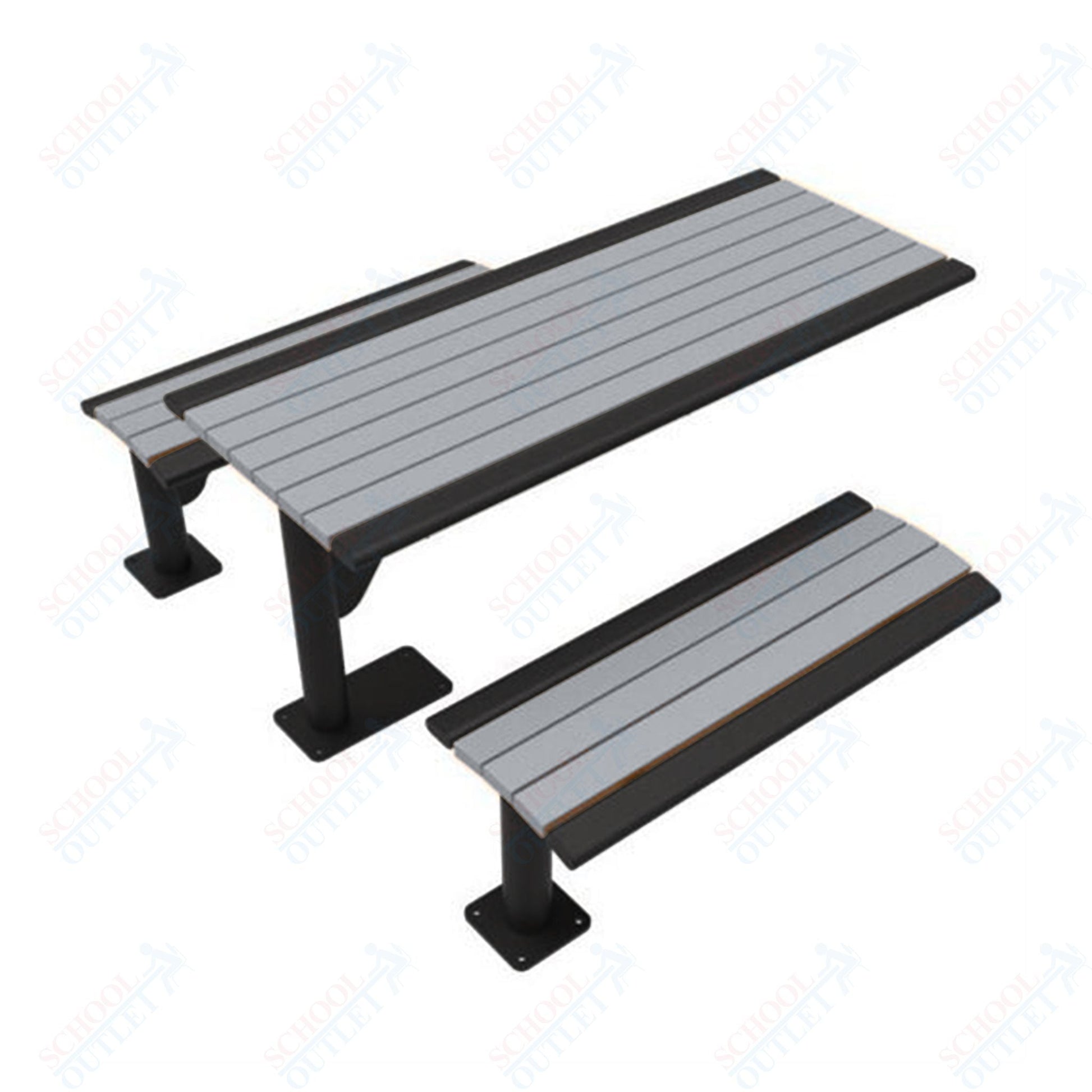 UltraPlay 6' Phoenix Cantilever Recycled Plastic Table - SchoolOutlet