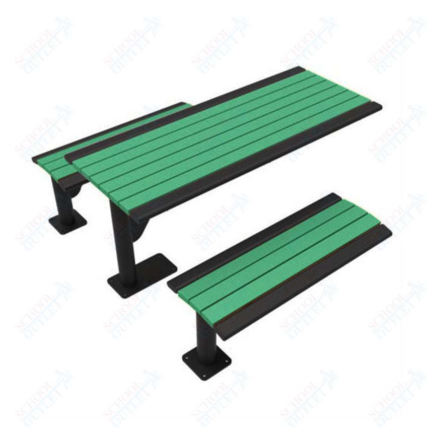 UltraPlay 6' Phoenix Cantilever Recycled Plastic Table - SchoolOutlet