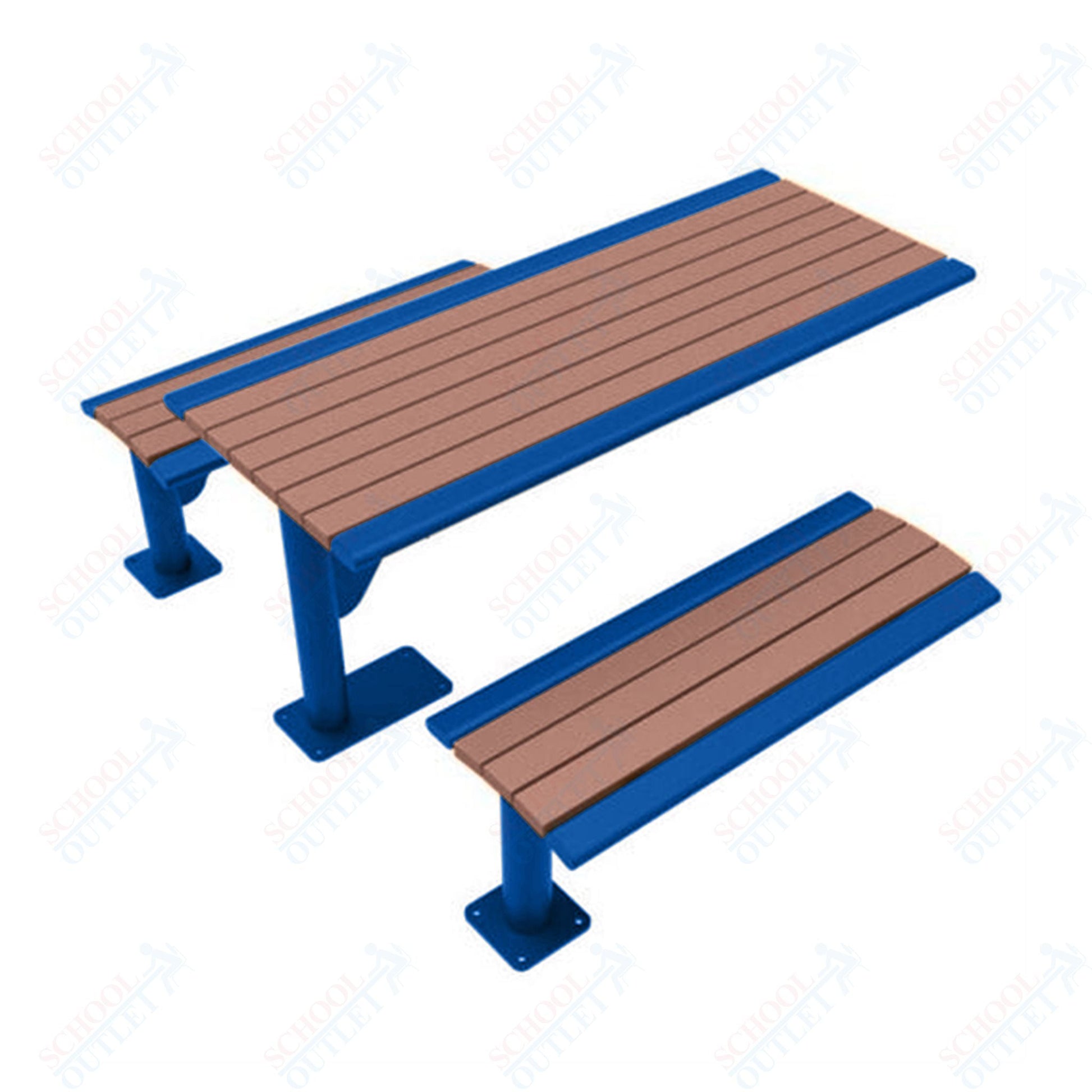 UltraPlay 6' Phoenix Cantilever Recycled Plastic Table - SchoolOutlet