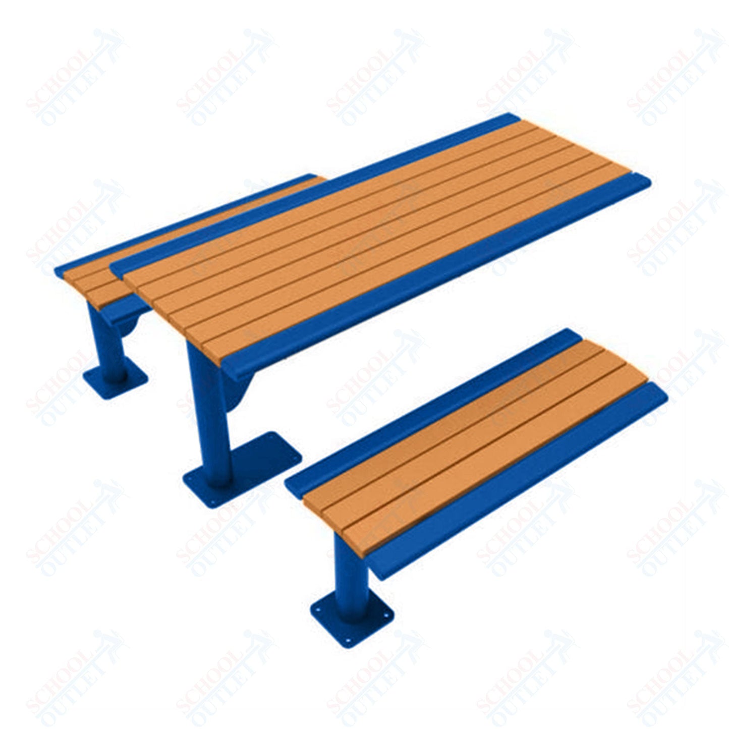 UltraPlay 6' Phoenix Cantilever Recycled Plastic Table - SchoolOutlet