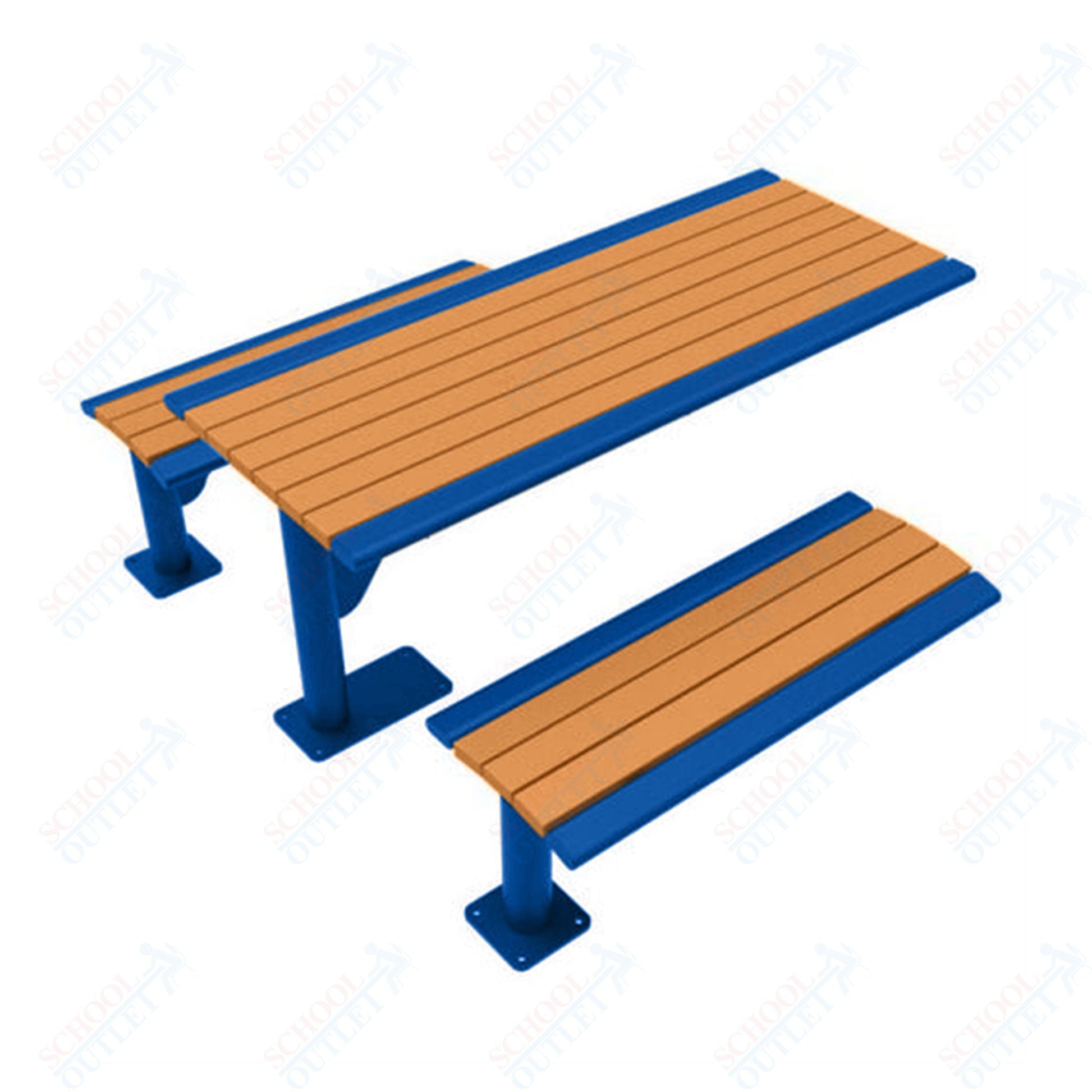 UltraPlay 6' Phoenix Cantilever Recycled Plastic Table - SchoolOutlet