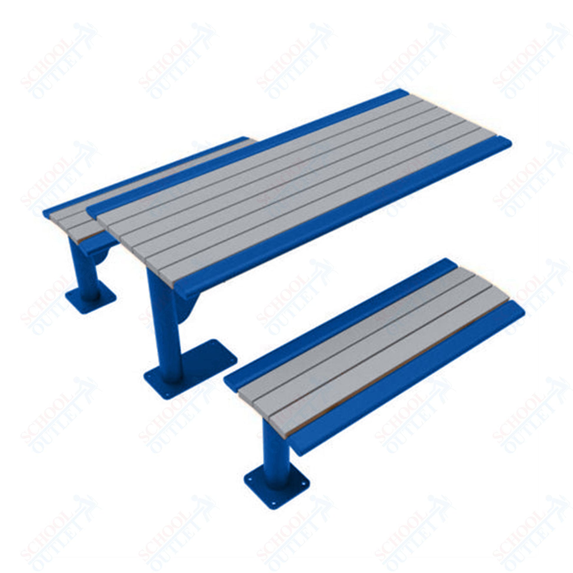 UltraPlay 6' Phoenix Cantilever Recycled Plastic Table - SchoolOutlet