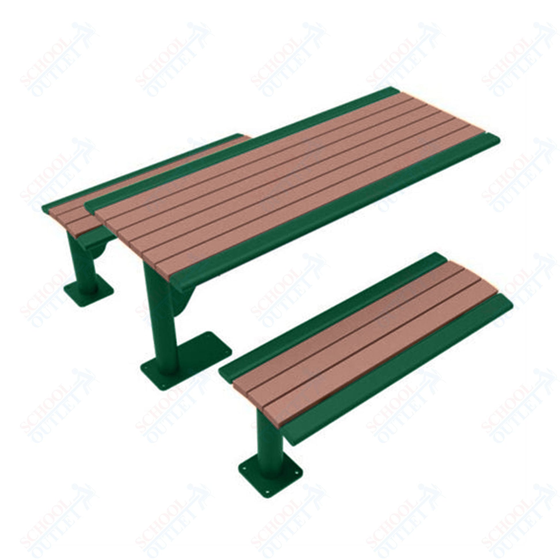 UltraPlay 6' Phoenix Cantilever Recycled Plastic Table - SchoolOutlet