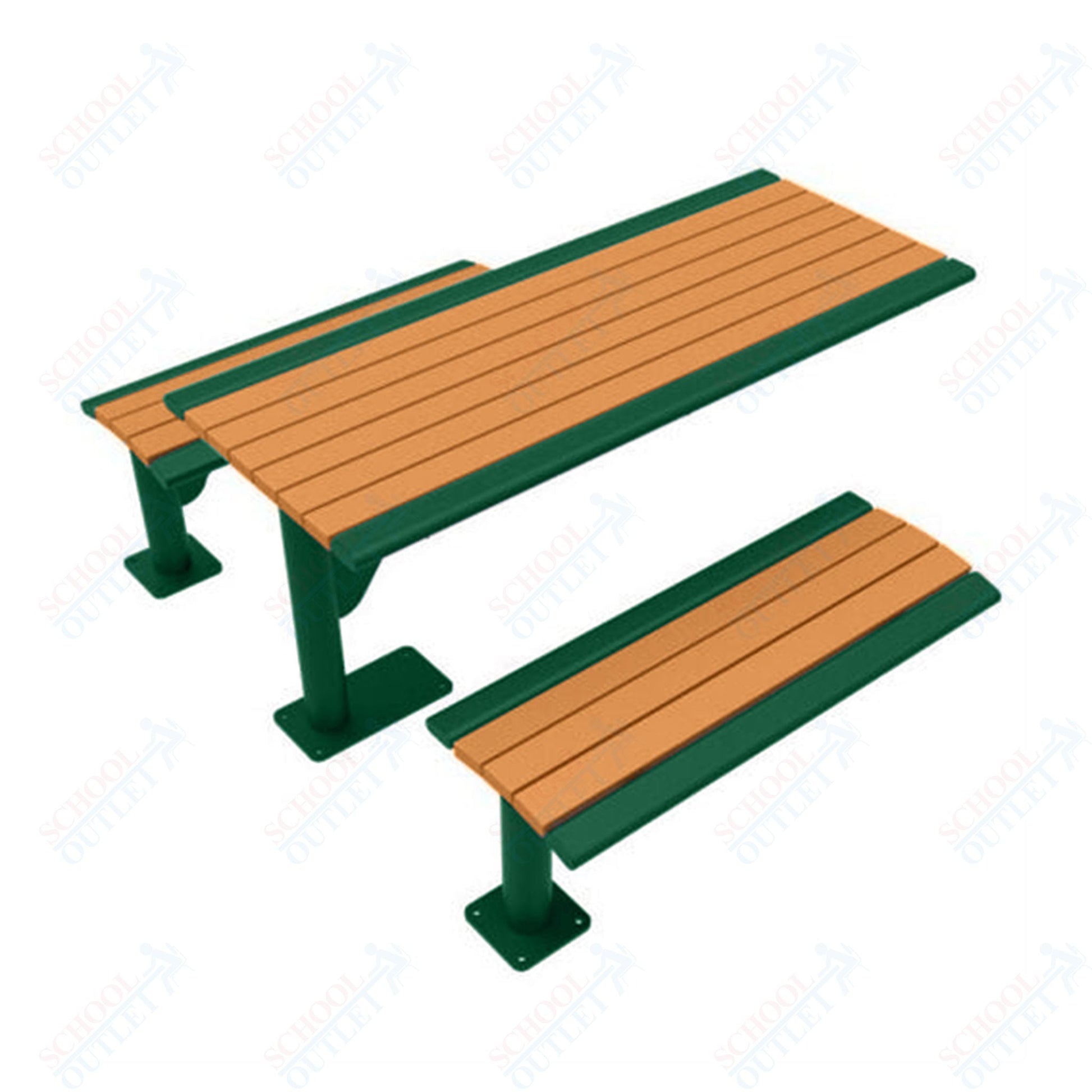 UltraPlay 6' Phoenix Cantilever Recycled Plastic Table - SchoolOutlet