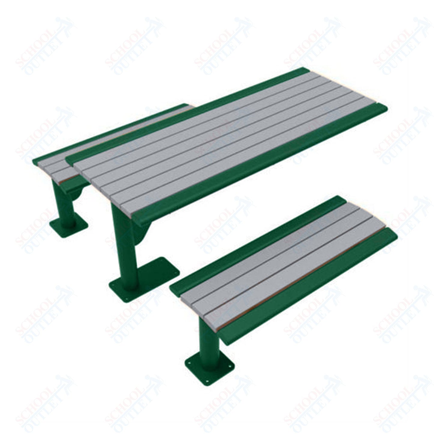 UltraPlay 6' Phoenix Cantilever Recycled Plastic Table - SchoolOutlet