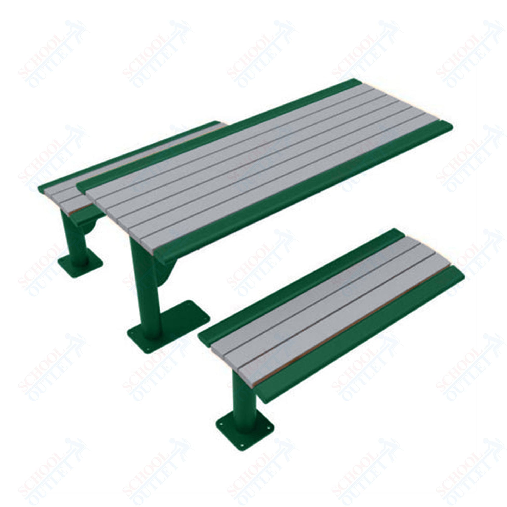 UltraPlay 6' Phoenix Cantilever Recycled Plastic Table - SchoolOutlet