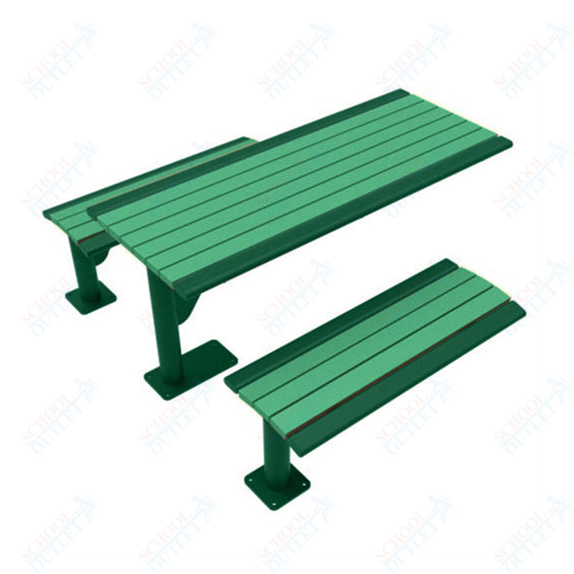 UltraPlay 6' Phoenix Cantilever Recycled Plastic Table - SchoolOutlet