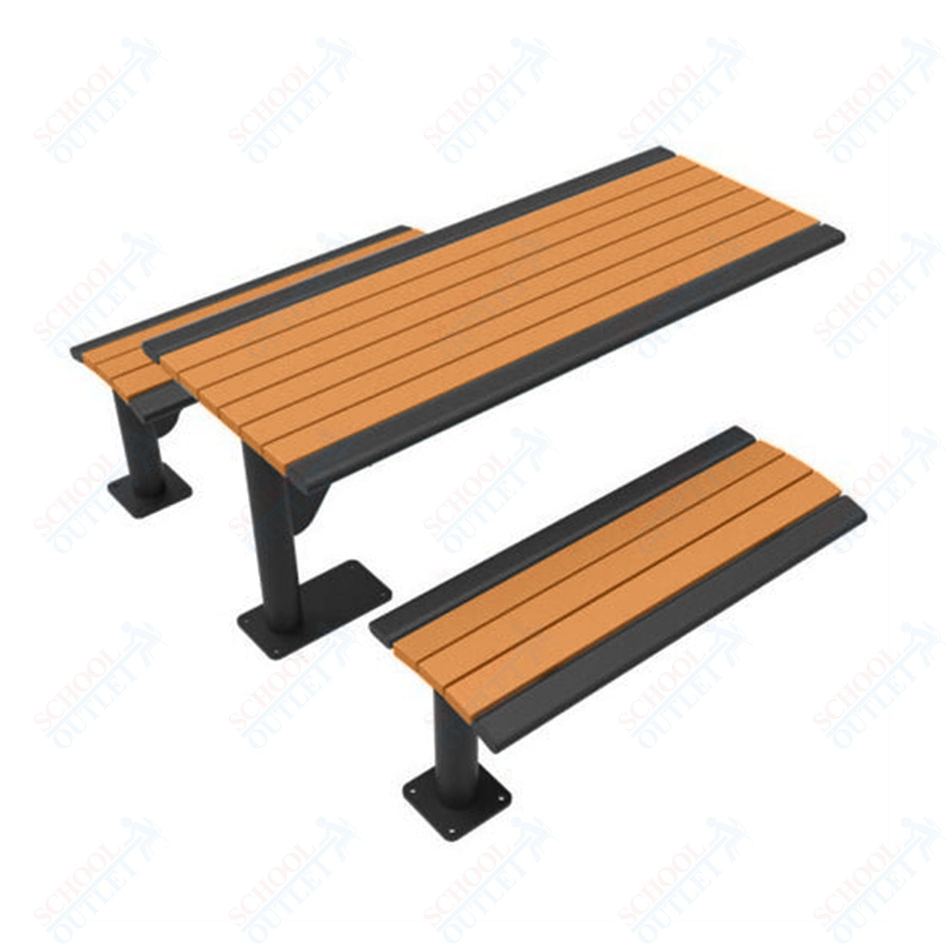 UltraPlay 6' Phoenix Cantilever Recycled Plastic Table - SchoolOutlet