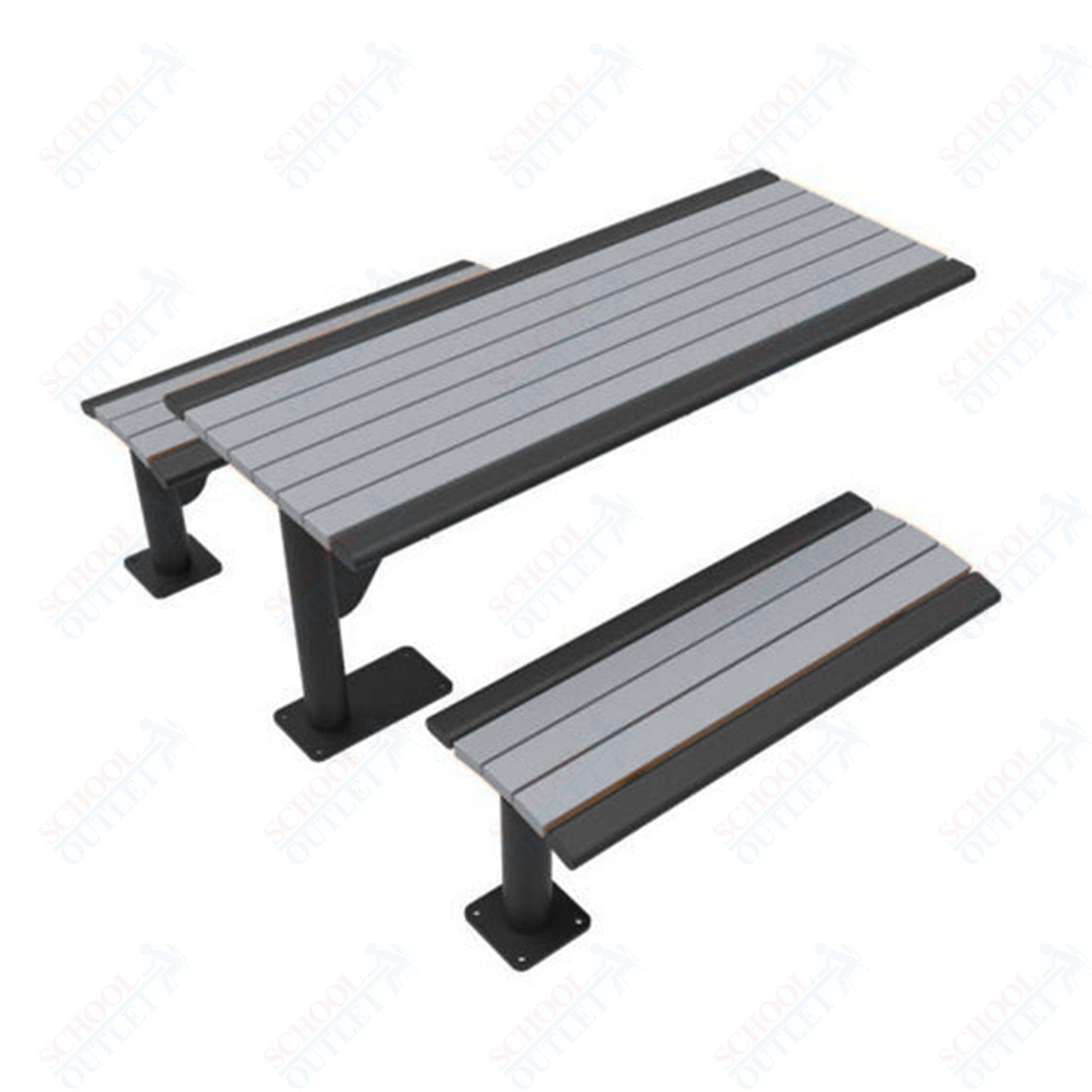 UltraPlay 6' Phoenix Cantilever Recycled Plastic Table - SchoolOutlet