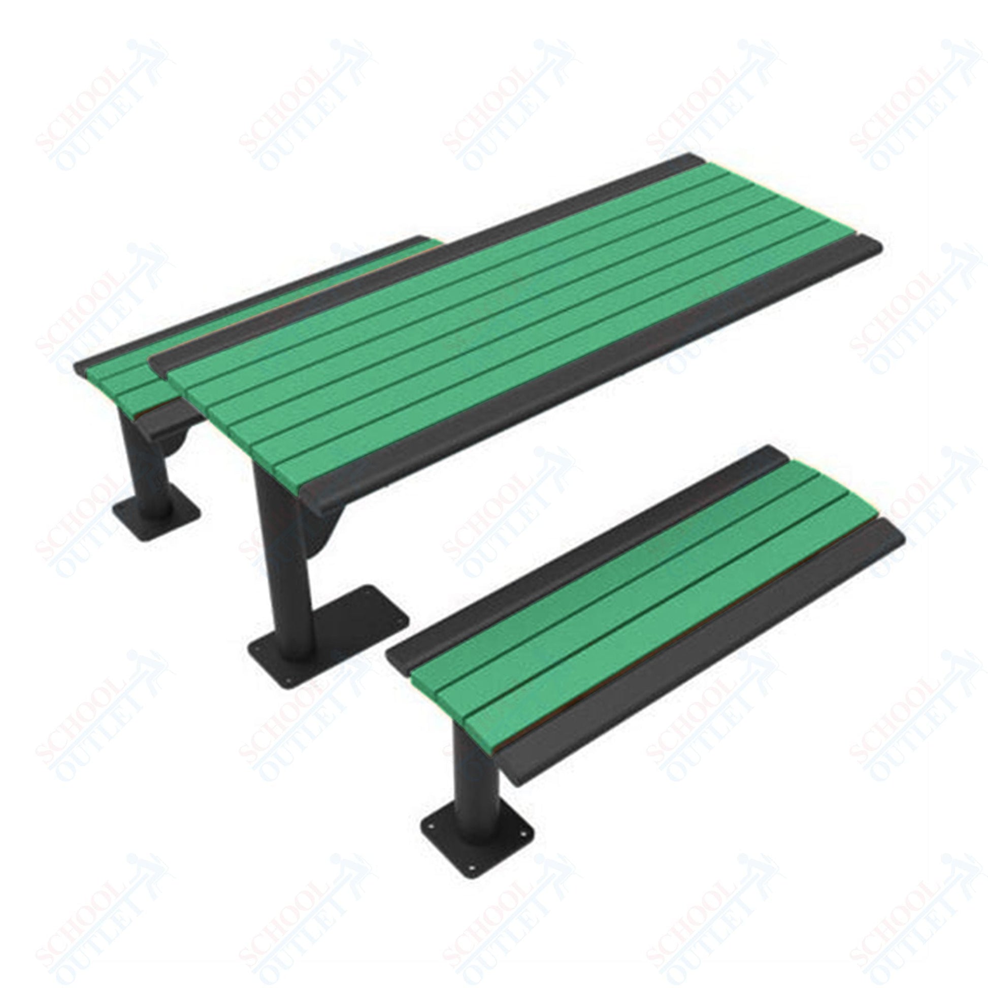 UltraPlay 6' Phoenix Cantilever Recycled Plastic Table - SchoolOutlet