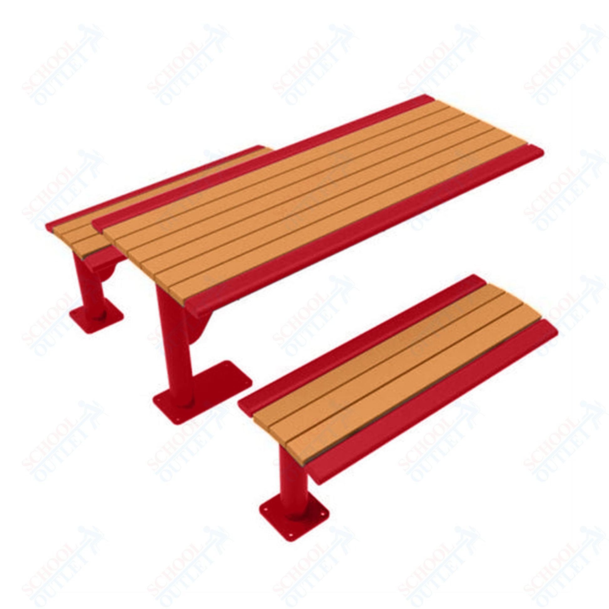 UltraPlay 6' Phoenix Cantilever Recycled Plastic Table - SchoolOutlet