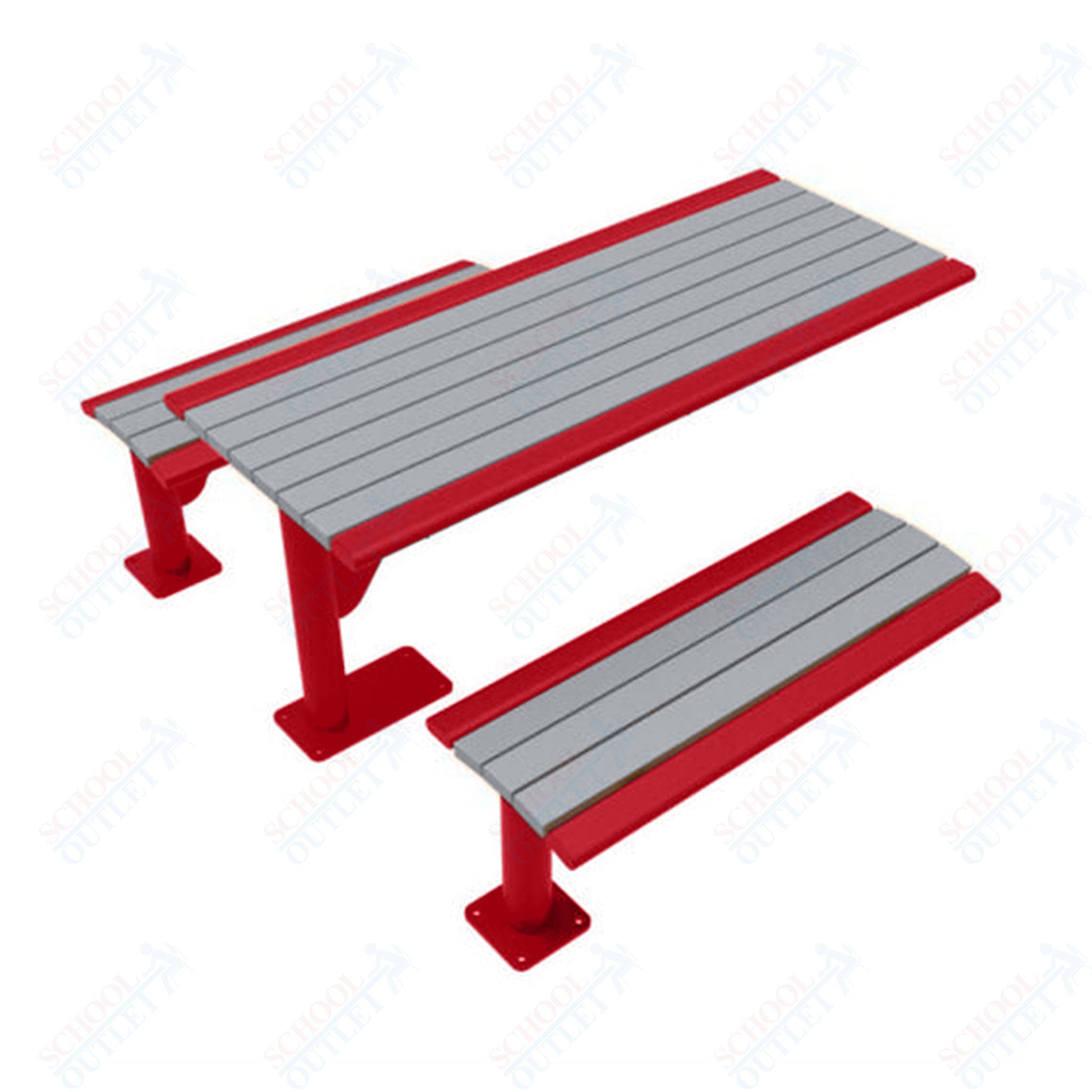 UltraPlay 6' Phoenix Cantilever Recycled Plastic Table - SchoolOutlet