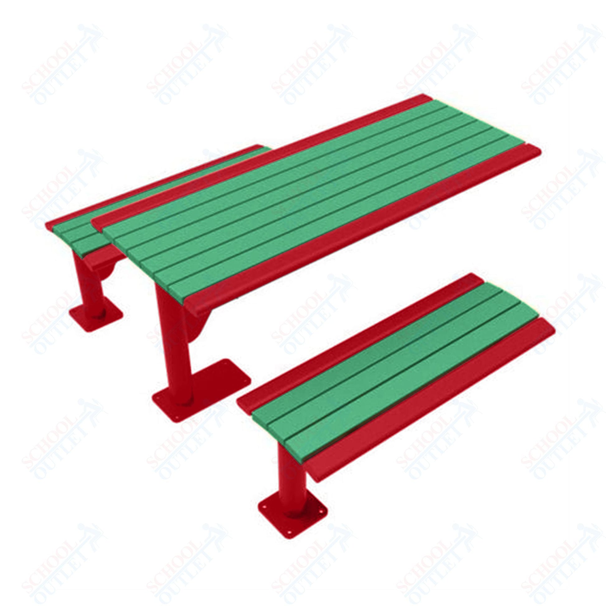 UltraPlay 6' Phoenix Cantilever Recycled Plastic Table - SchoolOutlet