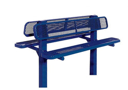 UltraPlay Double Sided Bollard Style Outdoor Bench 6'L - Inground Legs