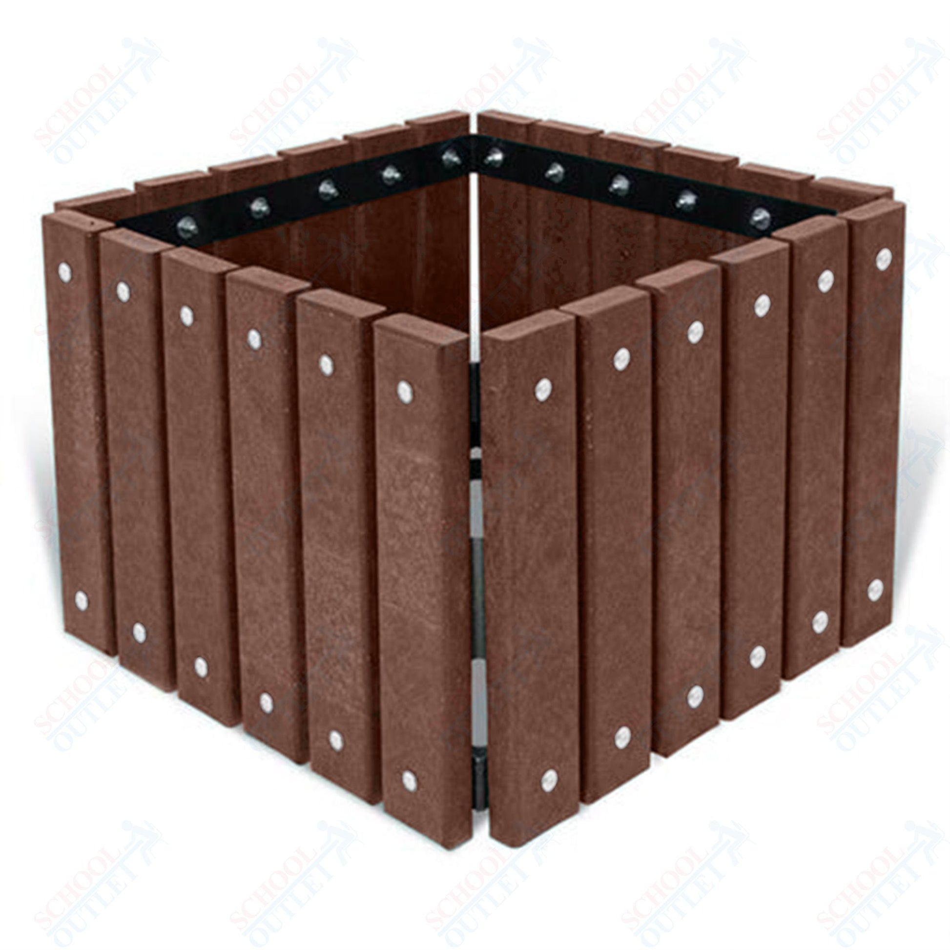 18 in plastic planter Recycled Plastic Square Outdoor Planter