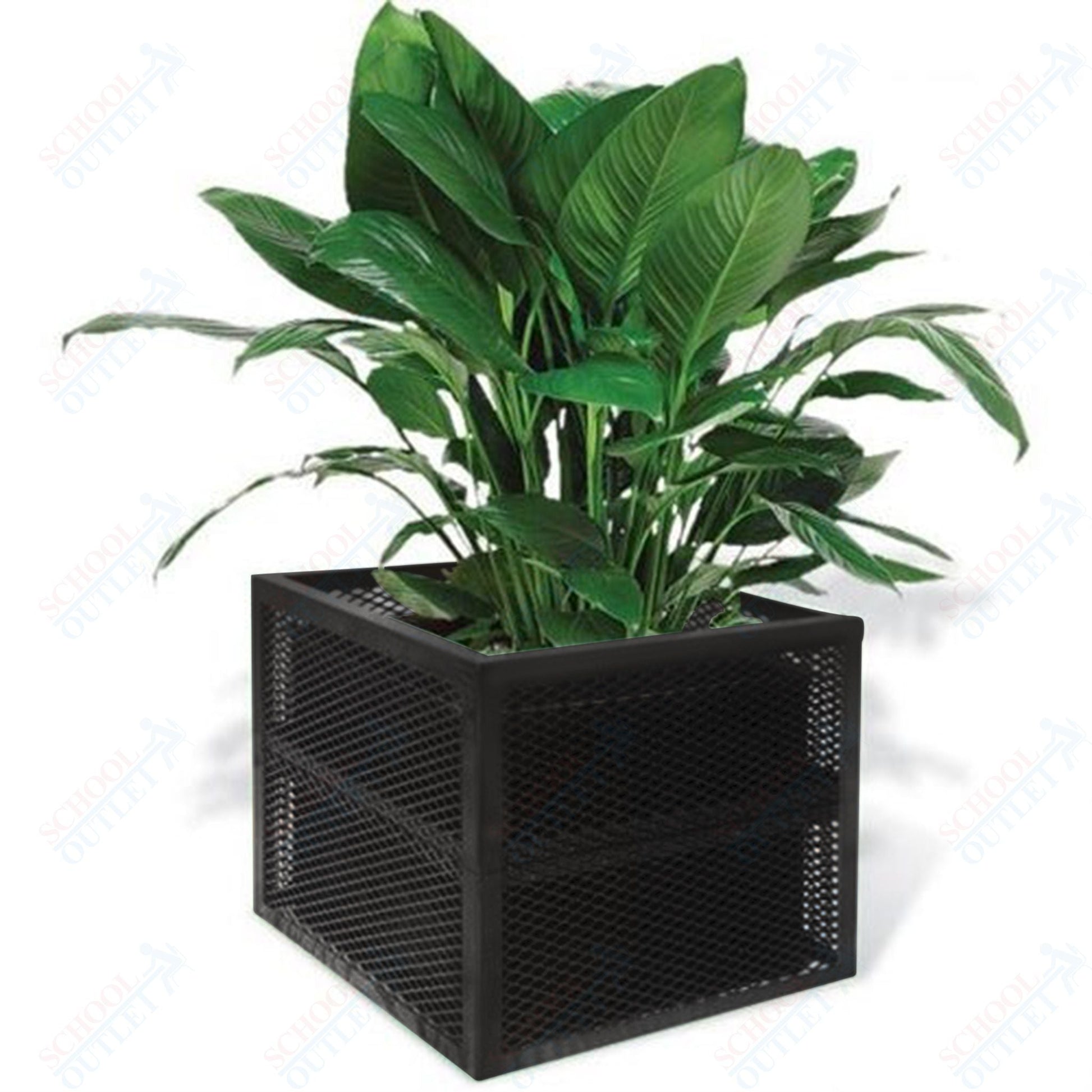 Ultrasite Outdoor Planter - 24" Square x 18" High - SchoolOutlet