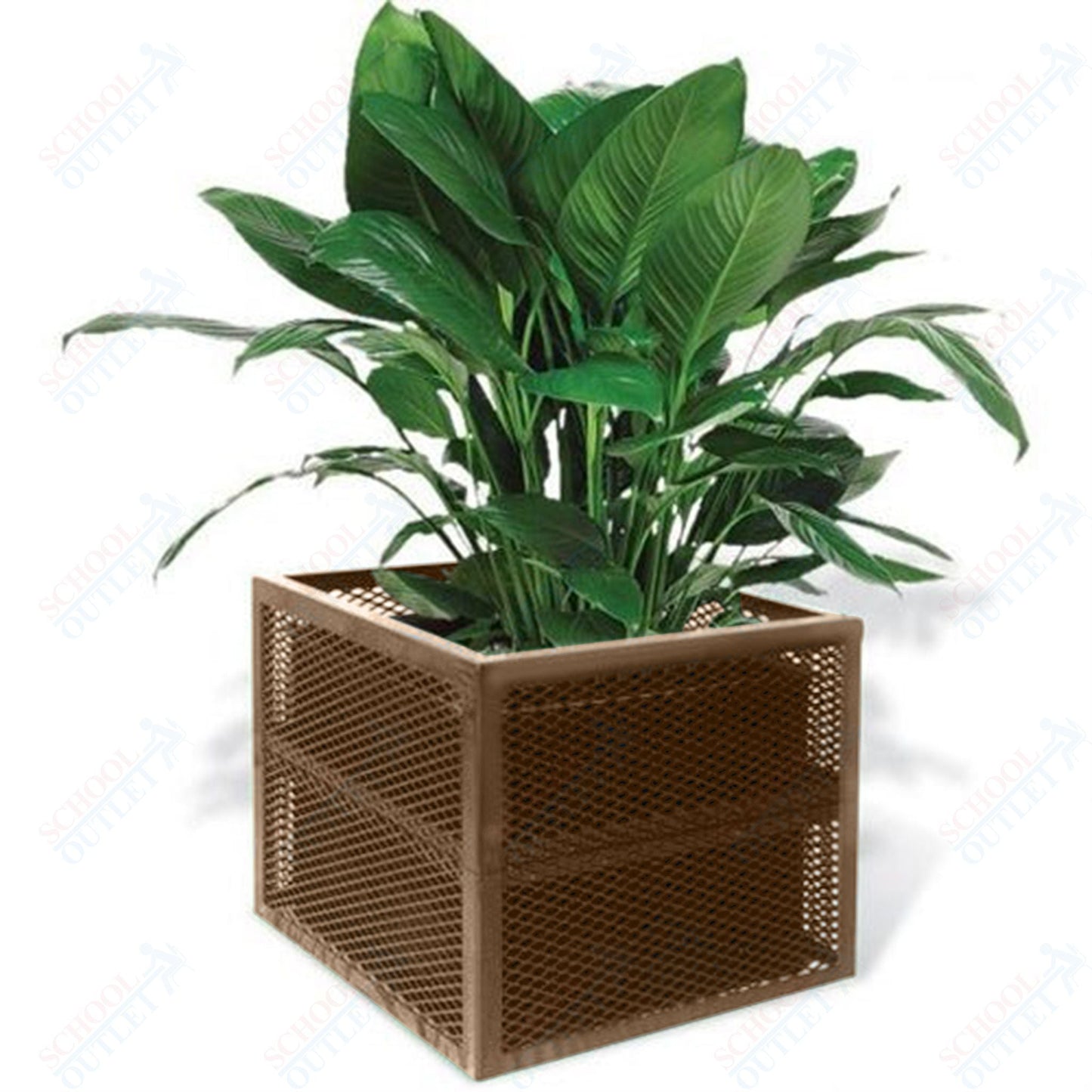 Ultrasite Outdoor Planter - 24" Square x 18" High - SchoolOutlet