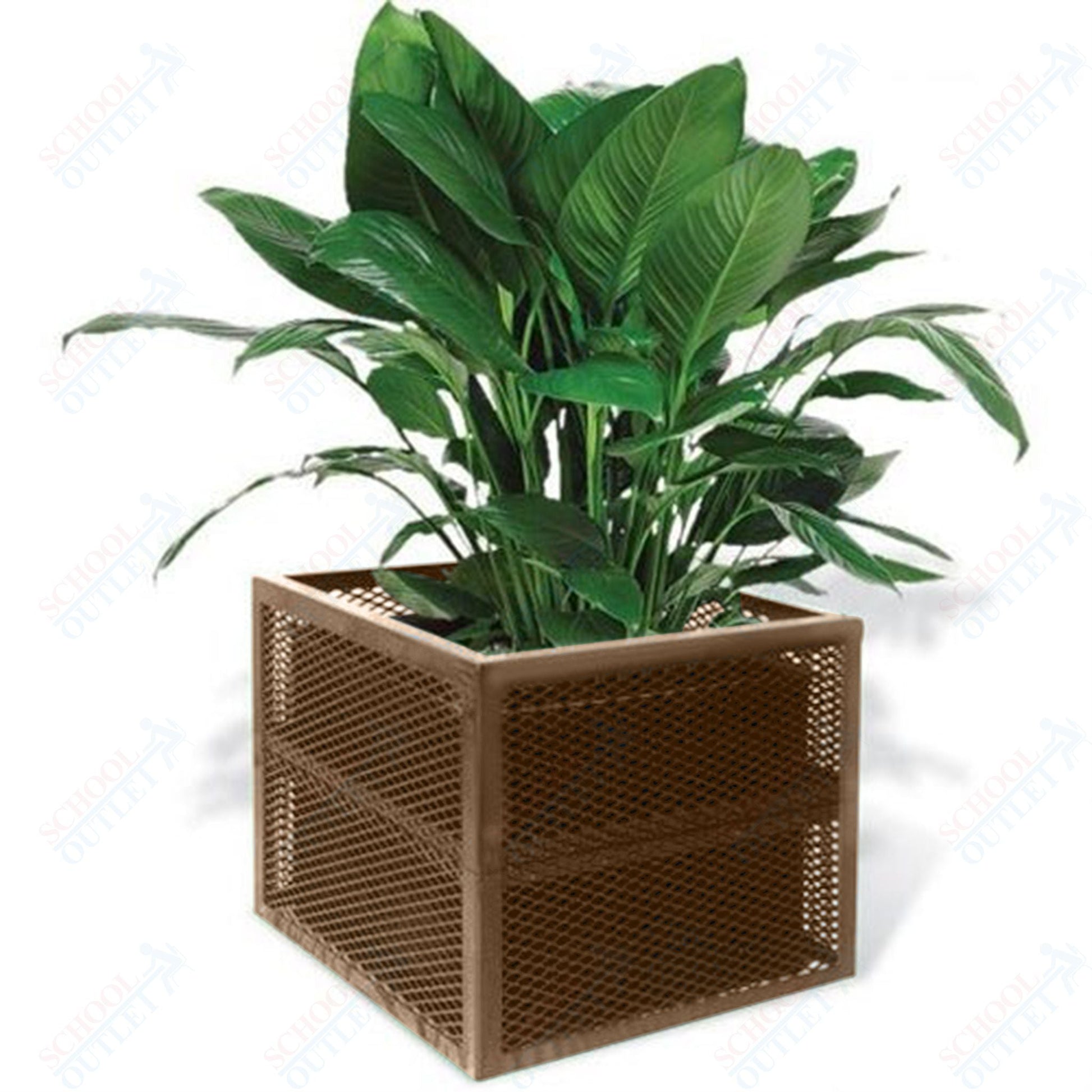 Ultrasite Outdoor Planter - 24" Square x 18" High - SchoolOutlet