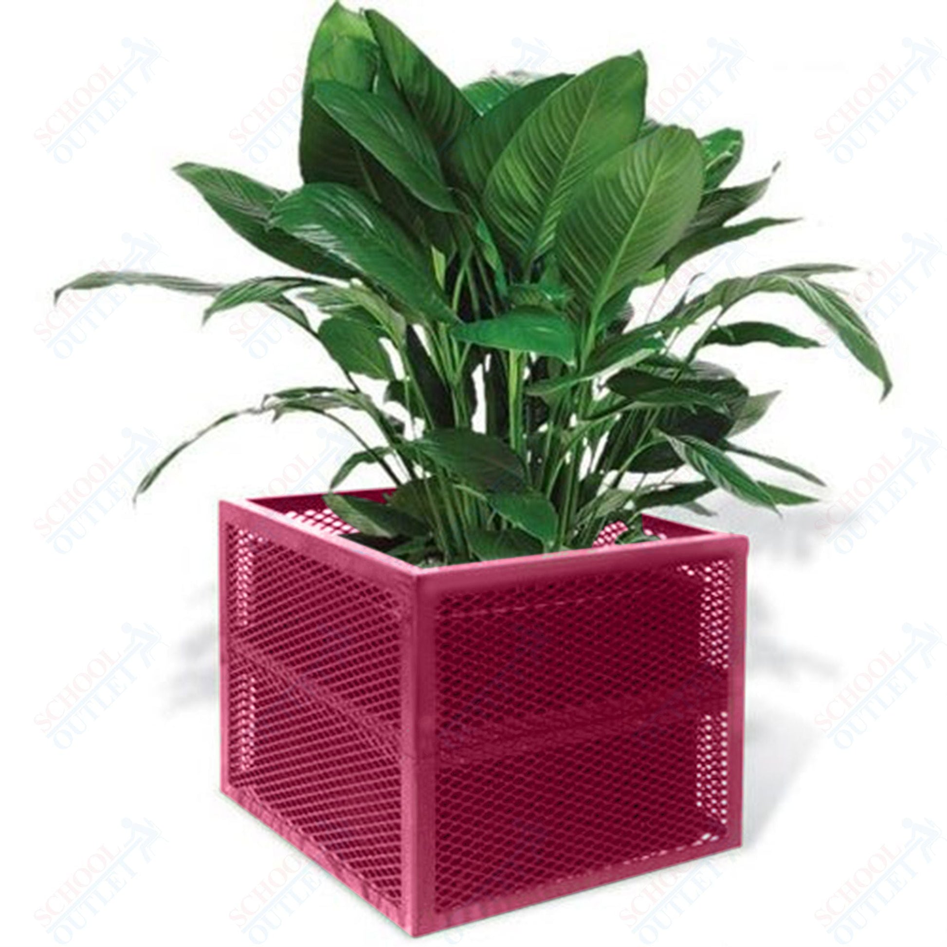 Ultrasite Outdoor Planter - 24" Square x 18" High - SchoolOutlet