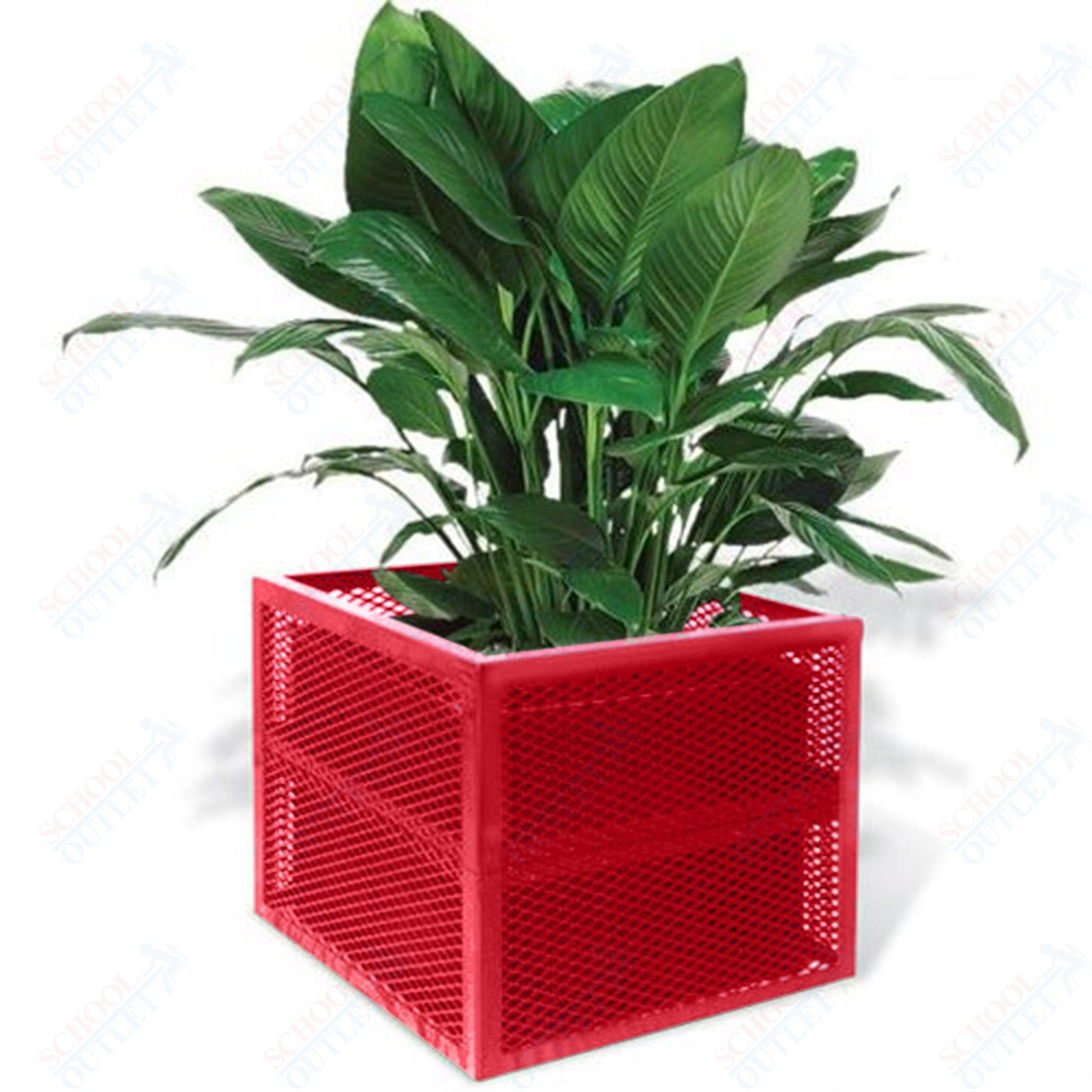 Ultrasite Outdoor Planter - 24" Square x 18" High - SchoolOutlet